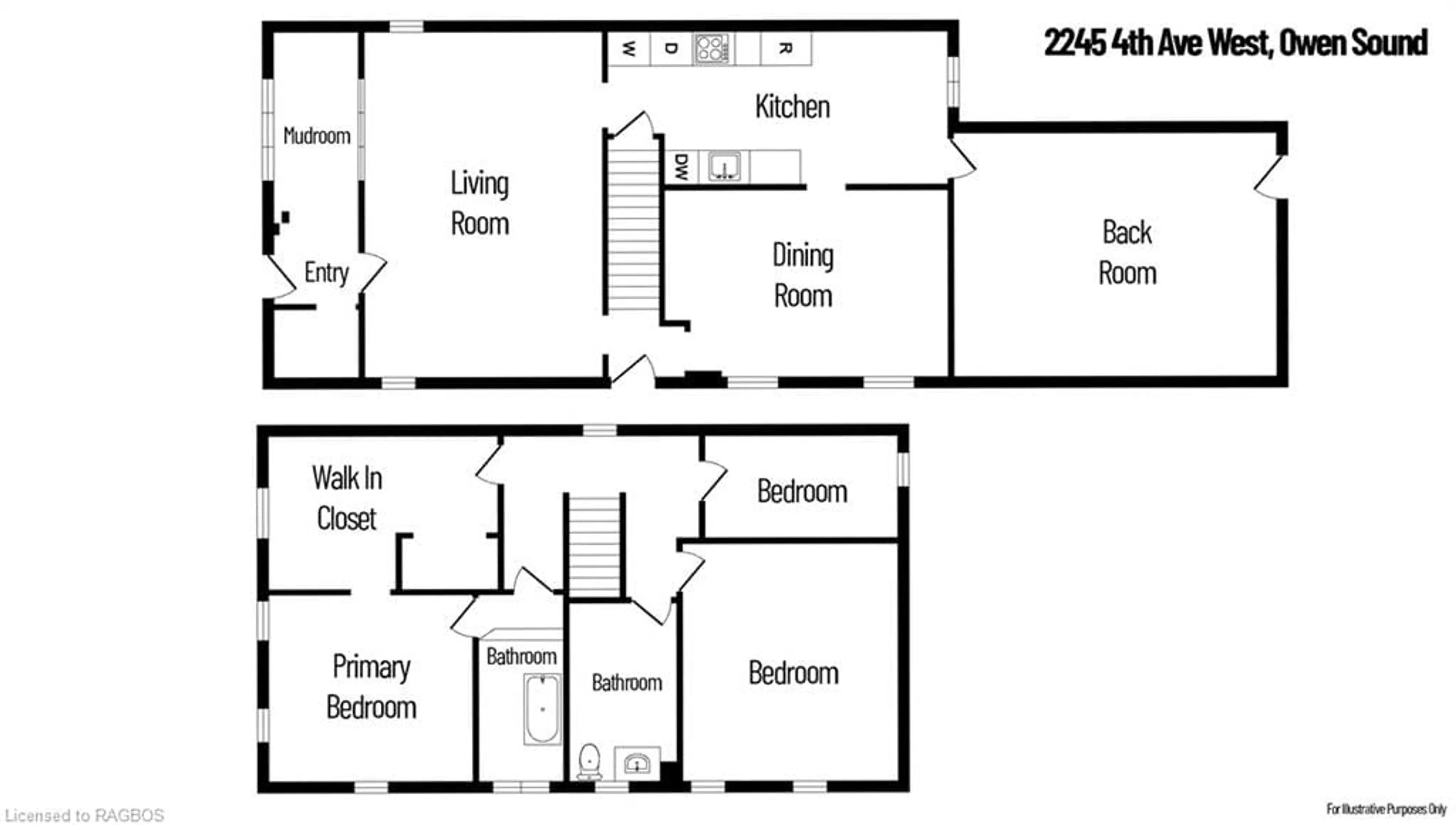 Floor plan for 2245 4th Ave, Owen Sound Ontario N4K 4Y7