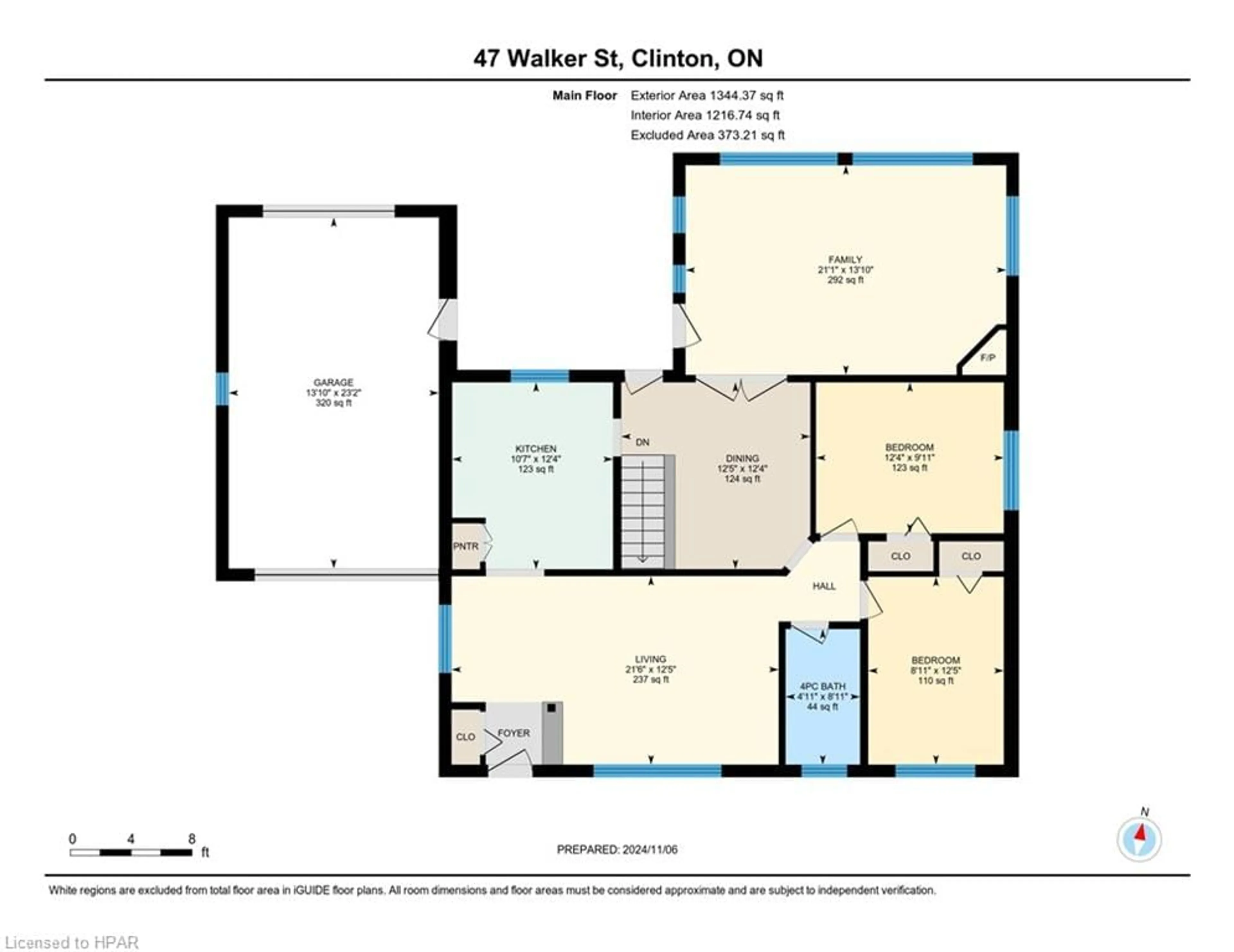 Floor plan for 47 Walker St, Clinton Ontario N0M 1L0