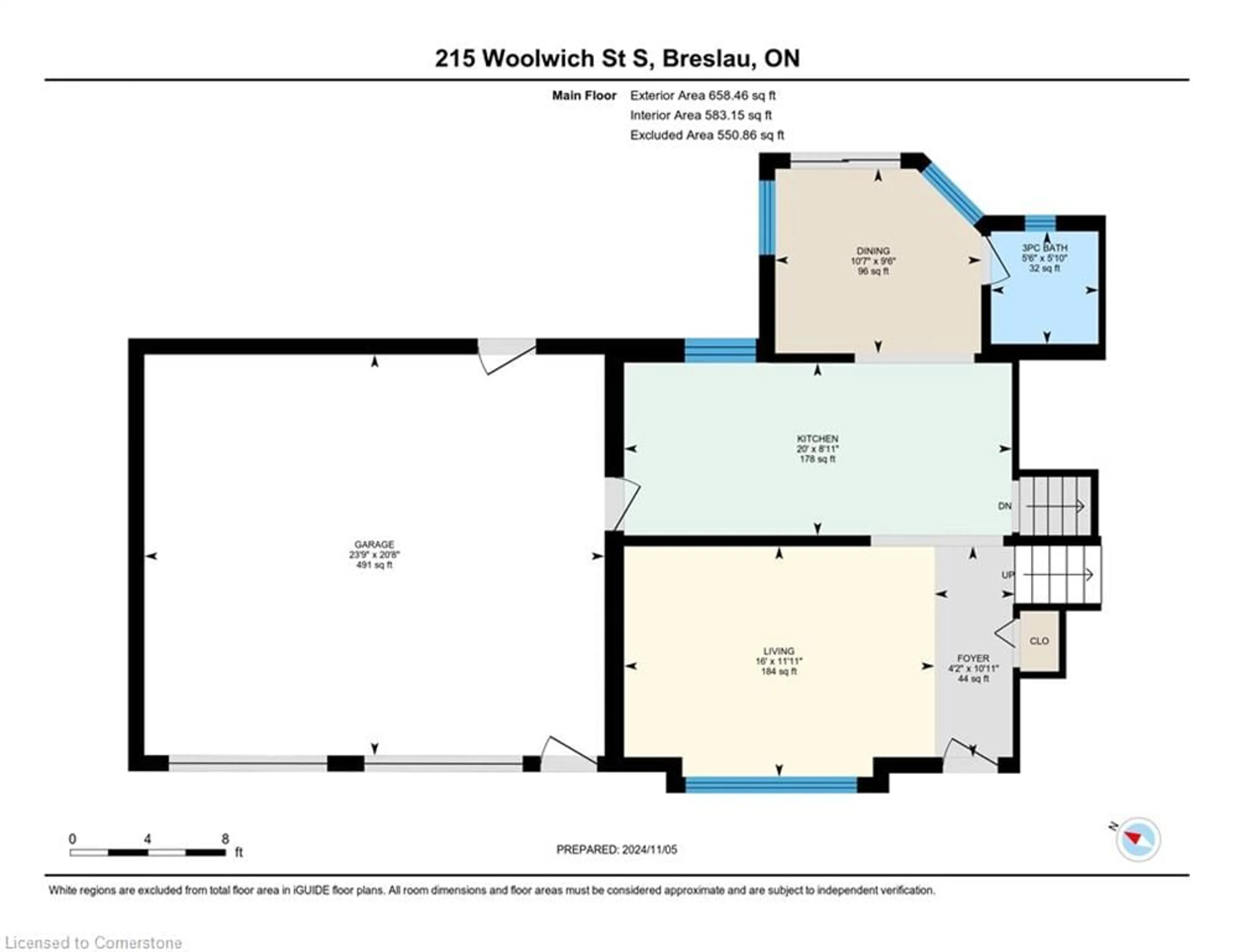 Floor plan for 215 Woolwich St, Breslau Ontario N0B 1M0