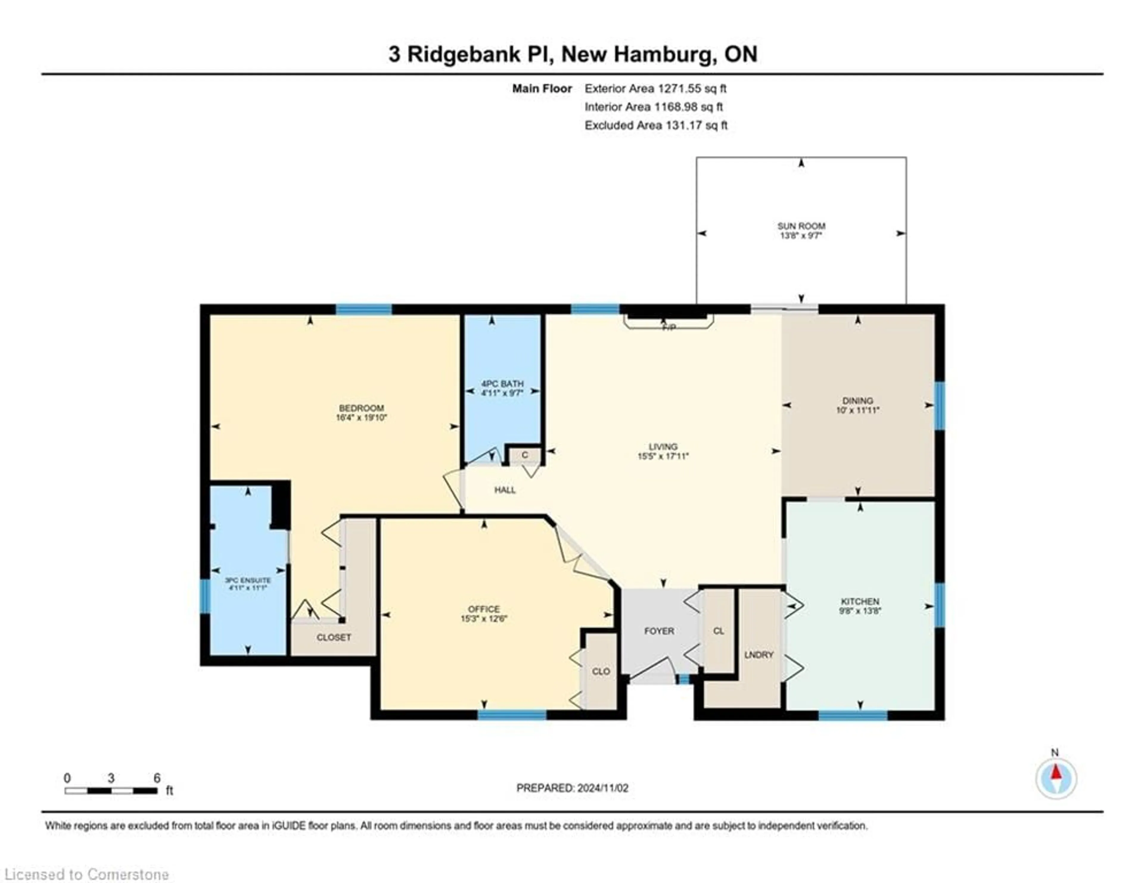 Floor plan for 3 Ridgebank Pl, New Hamburg Ontario N3A 2G3