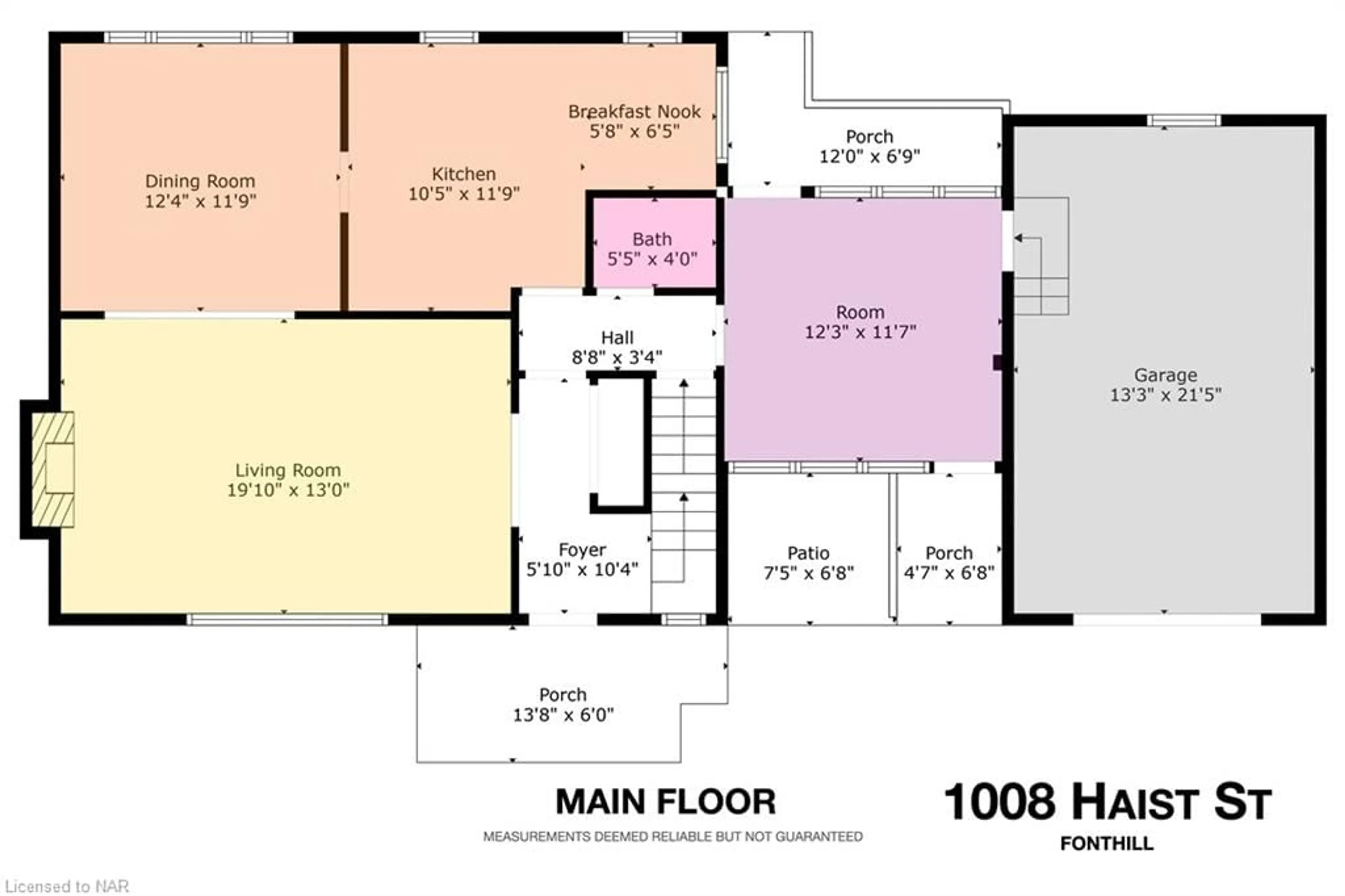 Floor plan for 1008 Haist St, Fonthill Ontario L0S 1E4