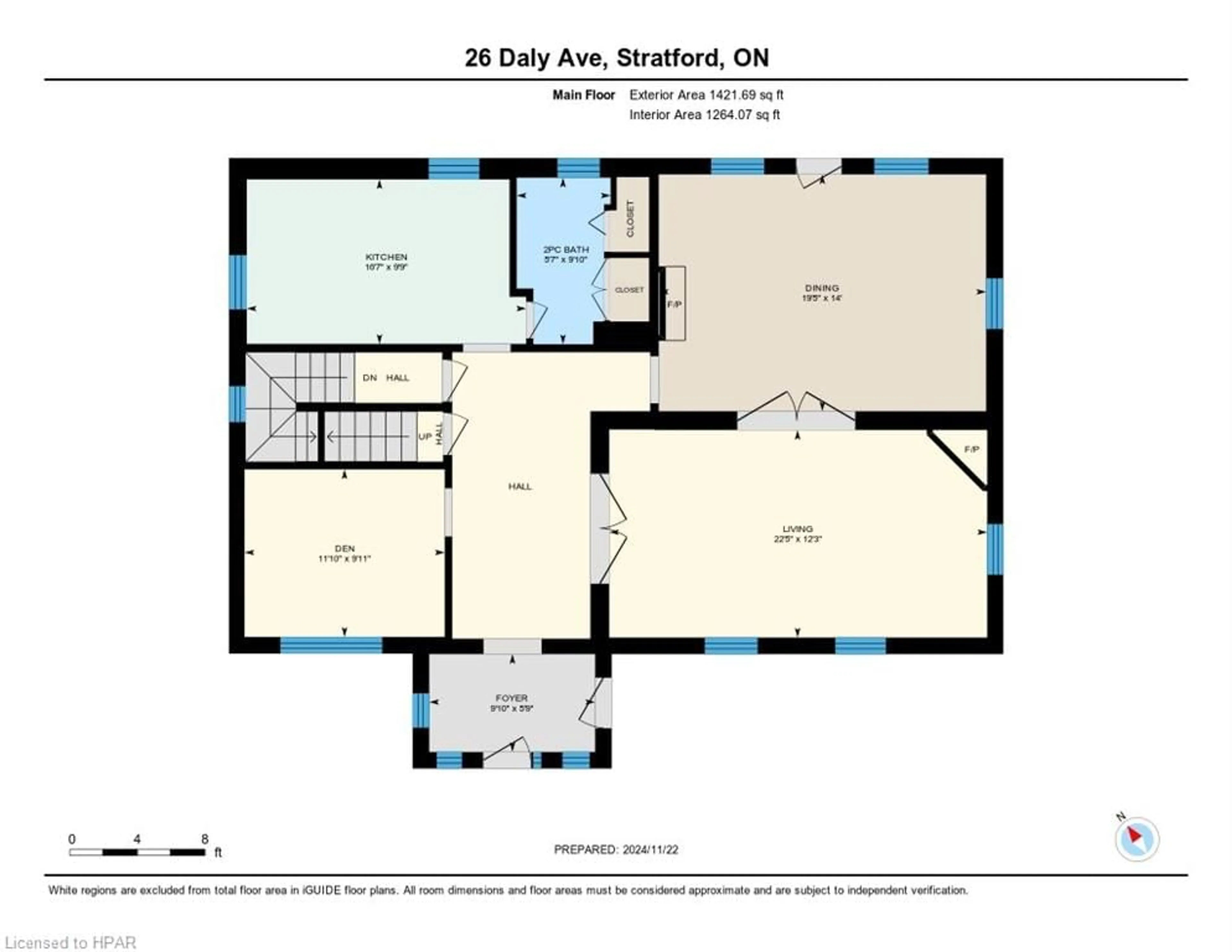 Floor plan for 26 Daly Ave, Stratford Ontario N5A 1B8