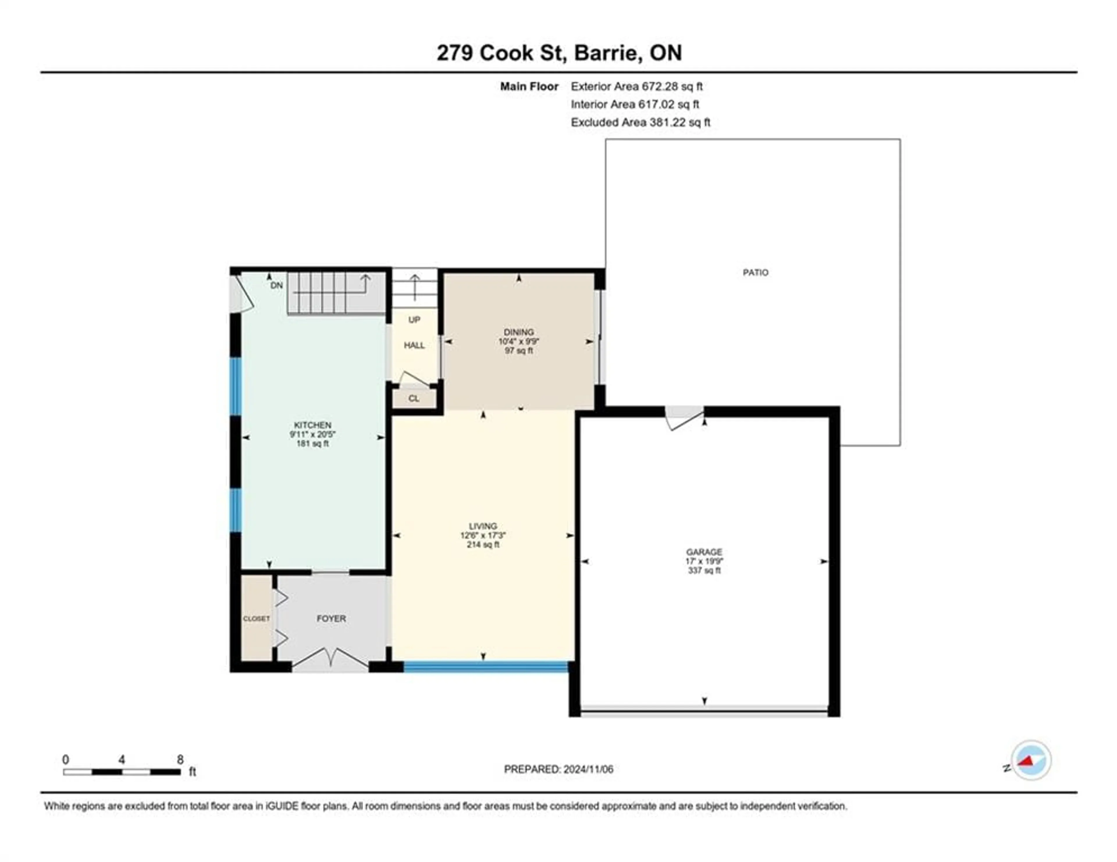 Floor plan for 279 Cook St, Barrie Ontario L4M 4H7