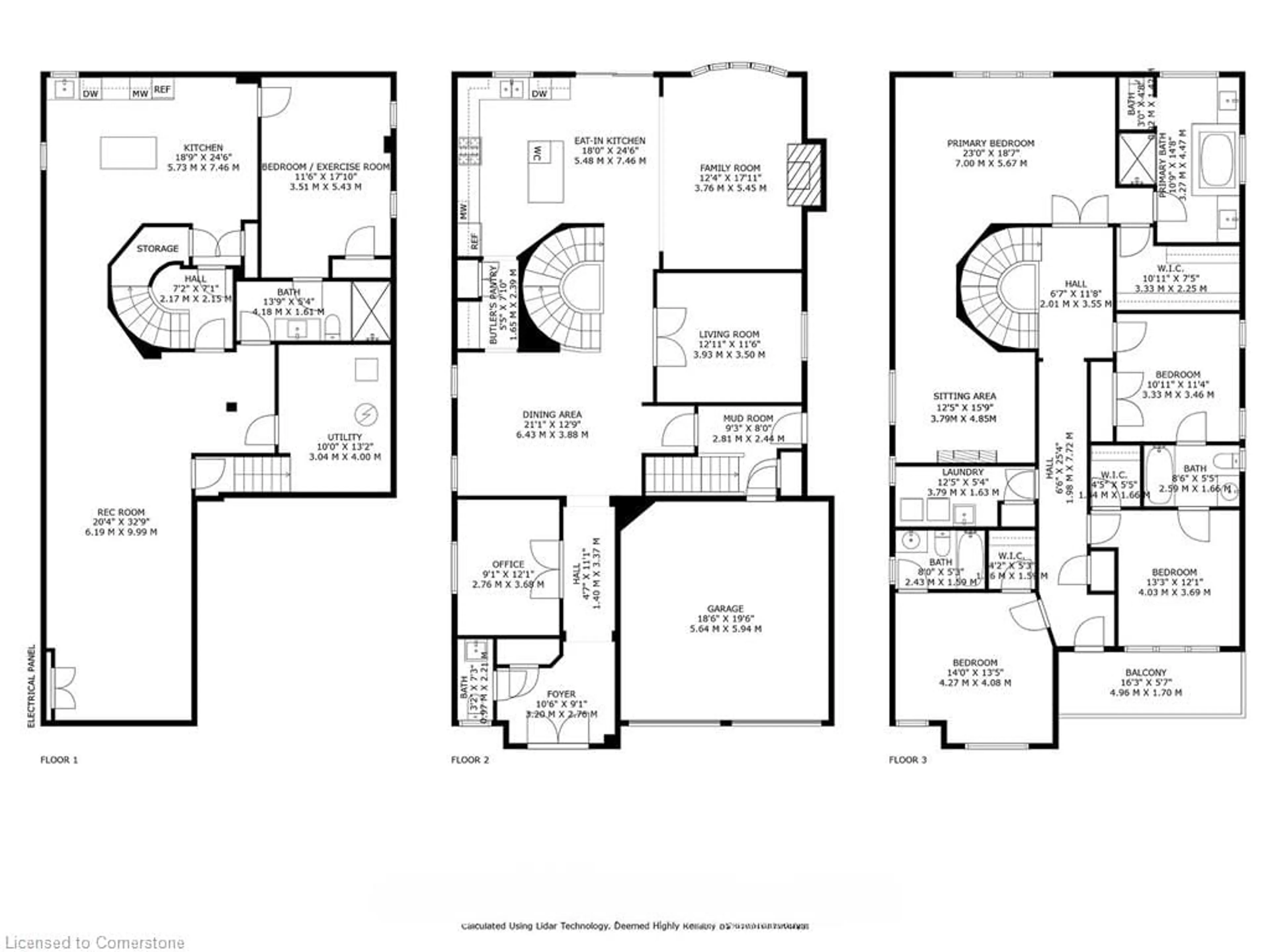 Floor plan for 39 Lampman Cres, Brampton Ontario L6X 3A3