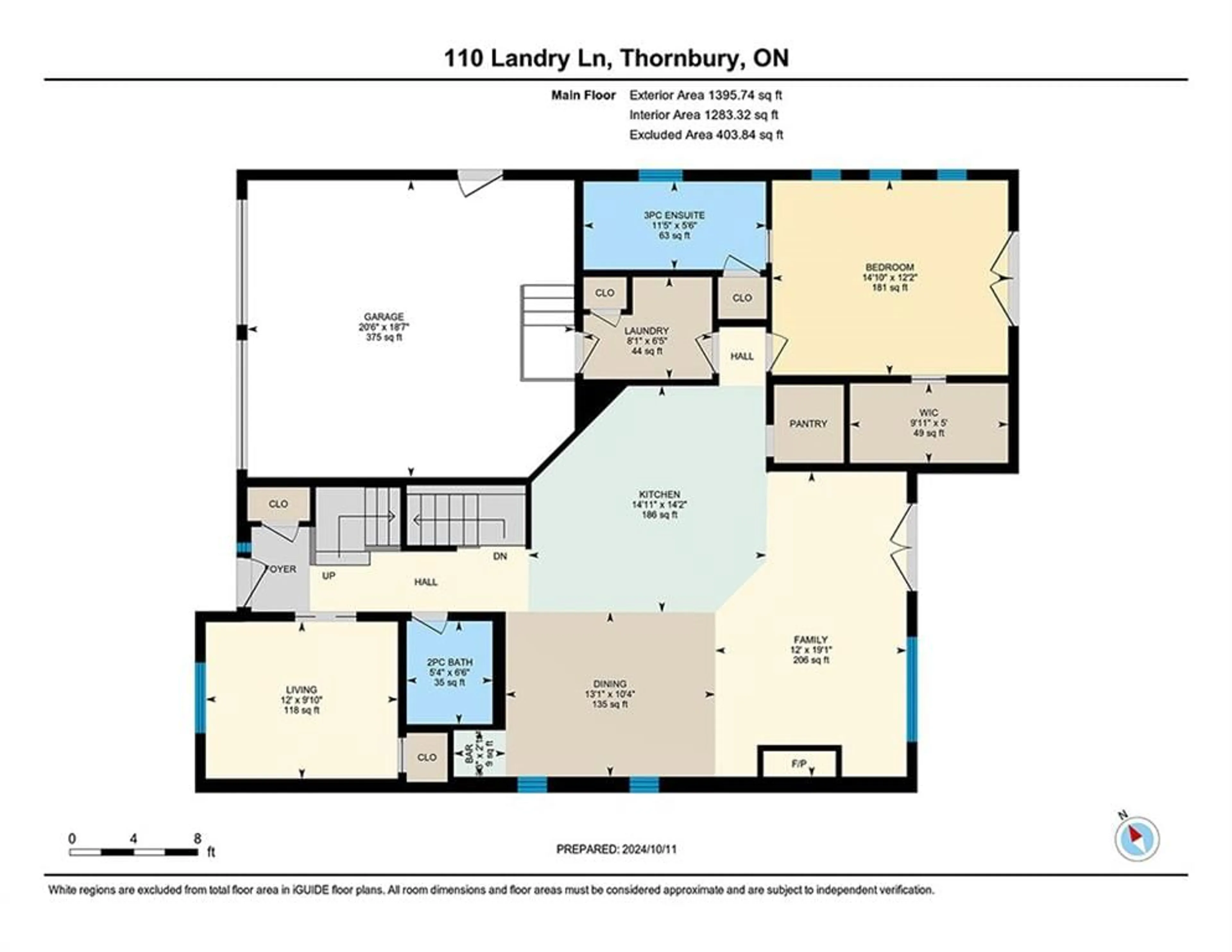 Floor plan for 110 Landry Lane, Thornbury Ontario N0H 2P0