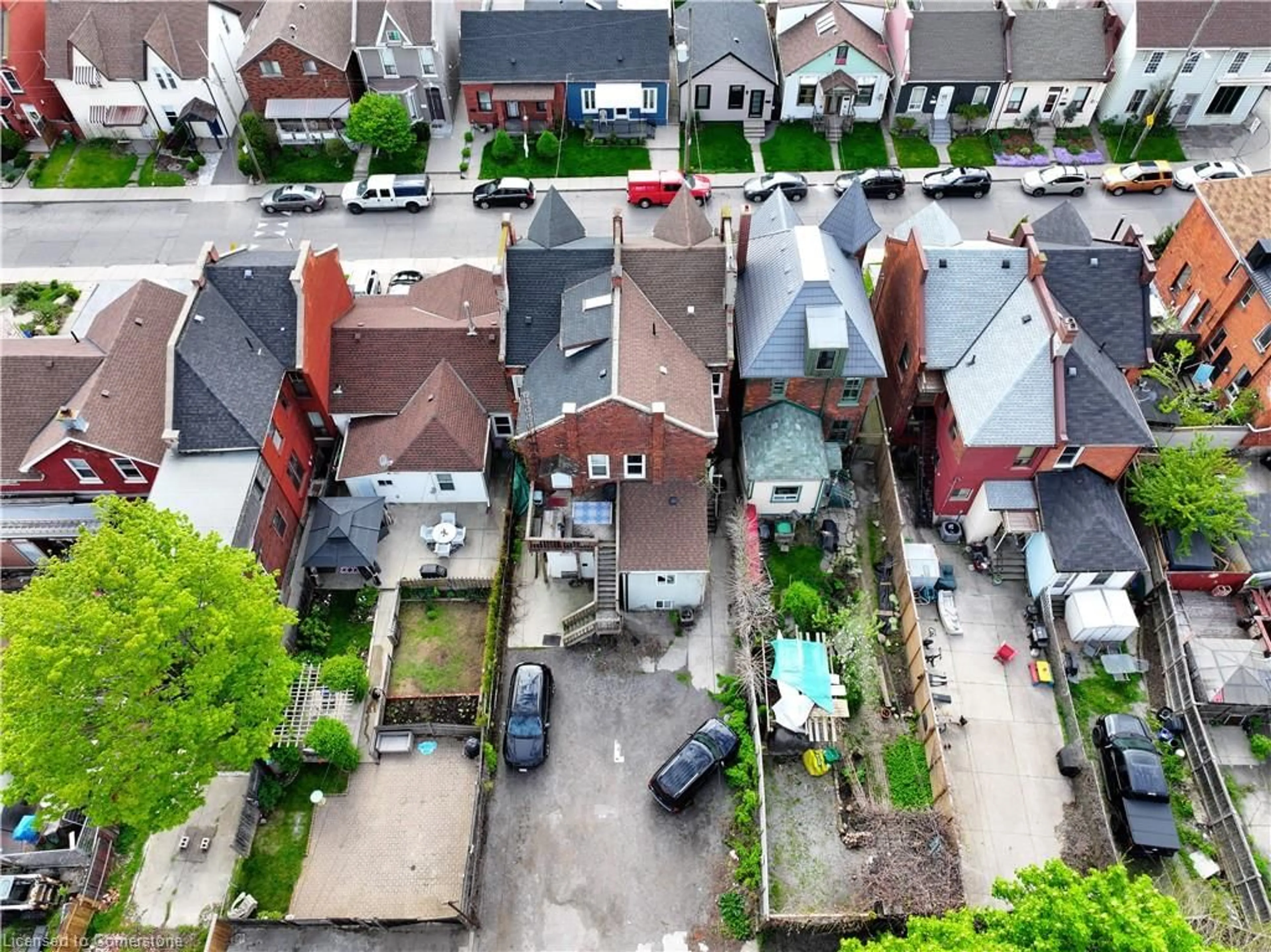 Frontside or backside of a home, the street view for 165 Emerald St, Hamilton Ontario L8L 5K9