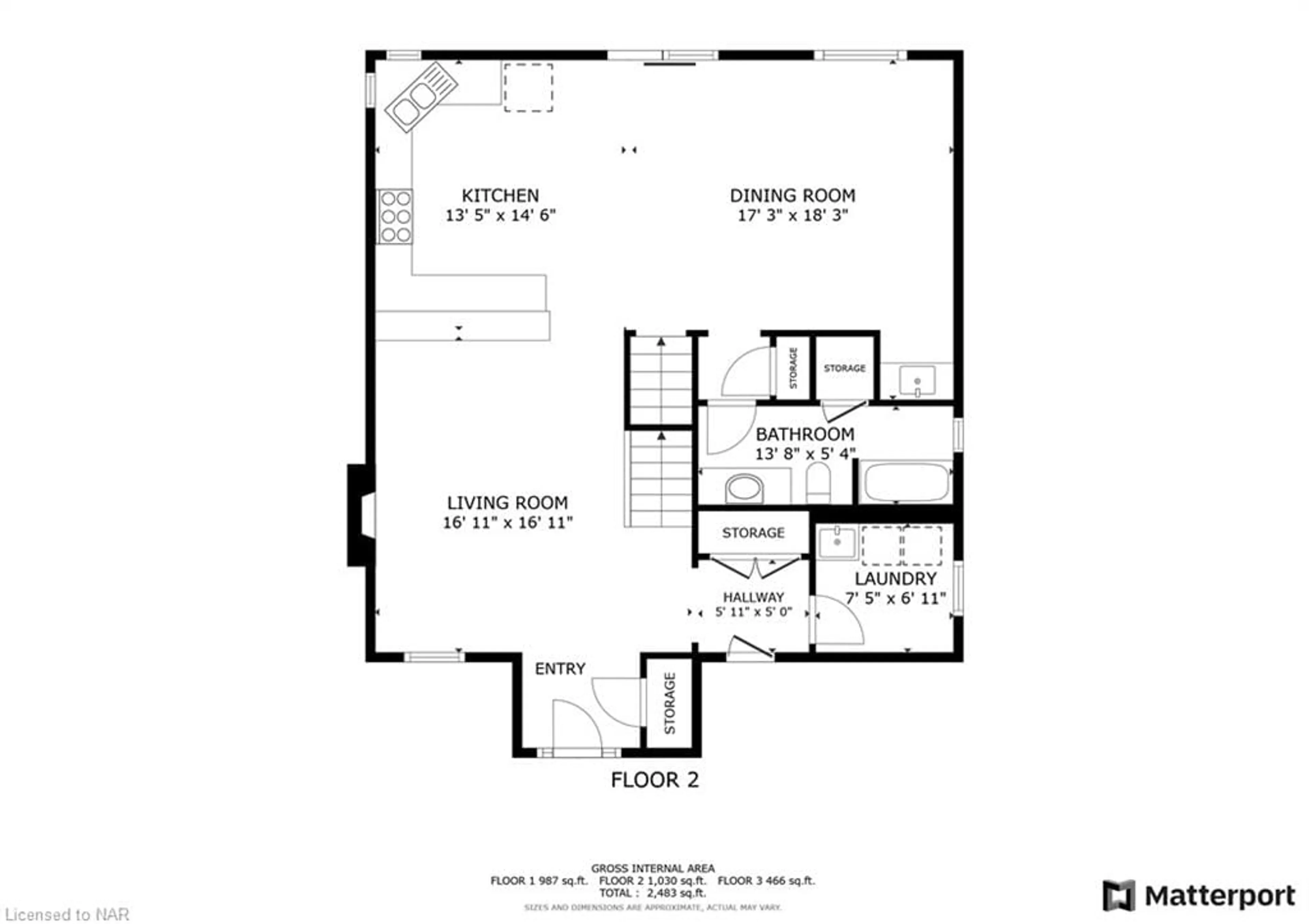 Floor plan for 15 Auburn Crt, Welland Ontario L3B 0A5