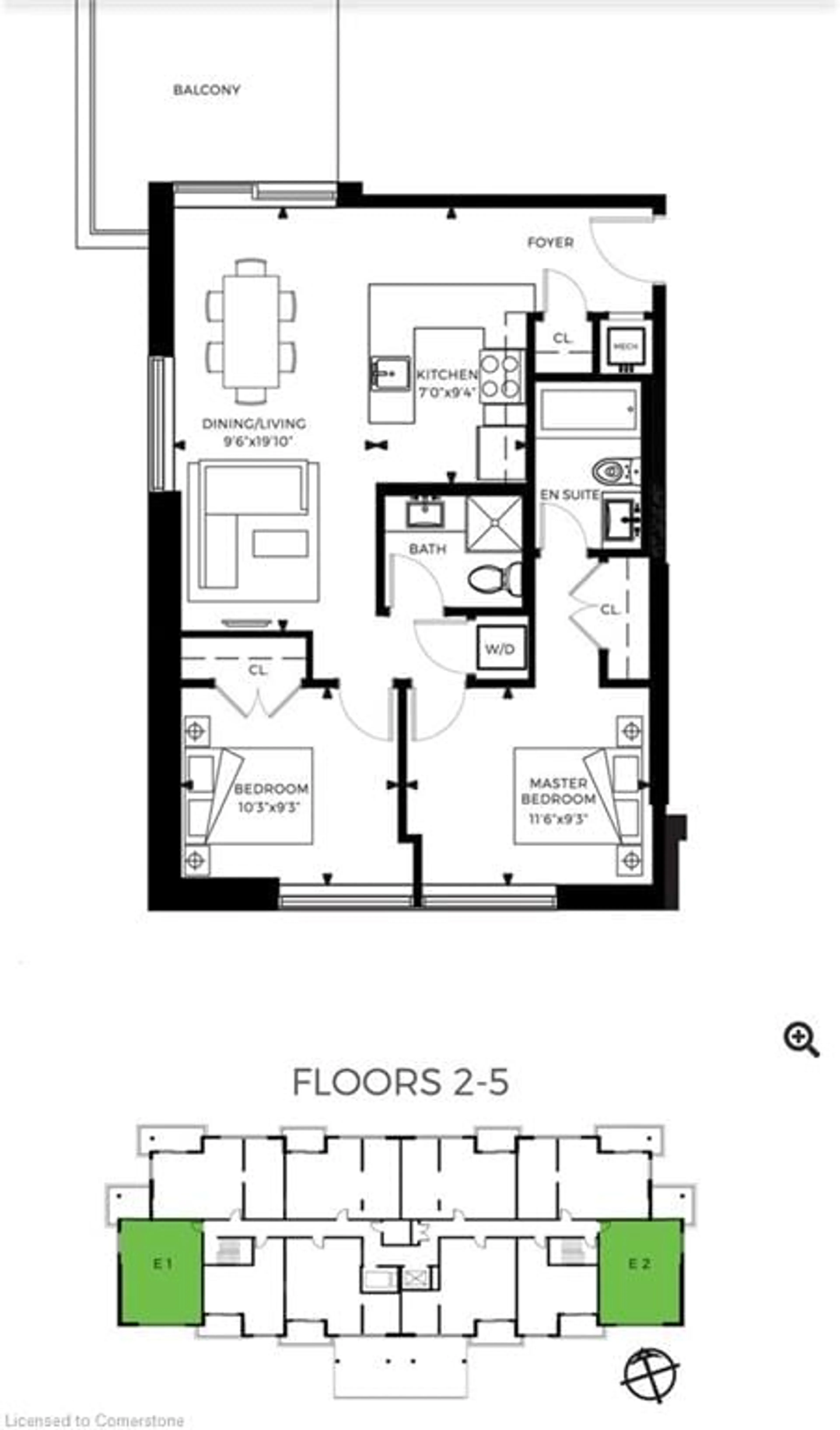 Floor plan for 467 Charlton Ave #308, Hamilton Ontario L8N 0B3