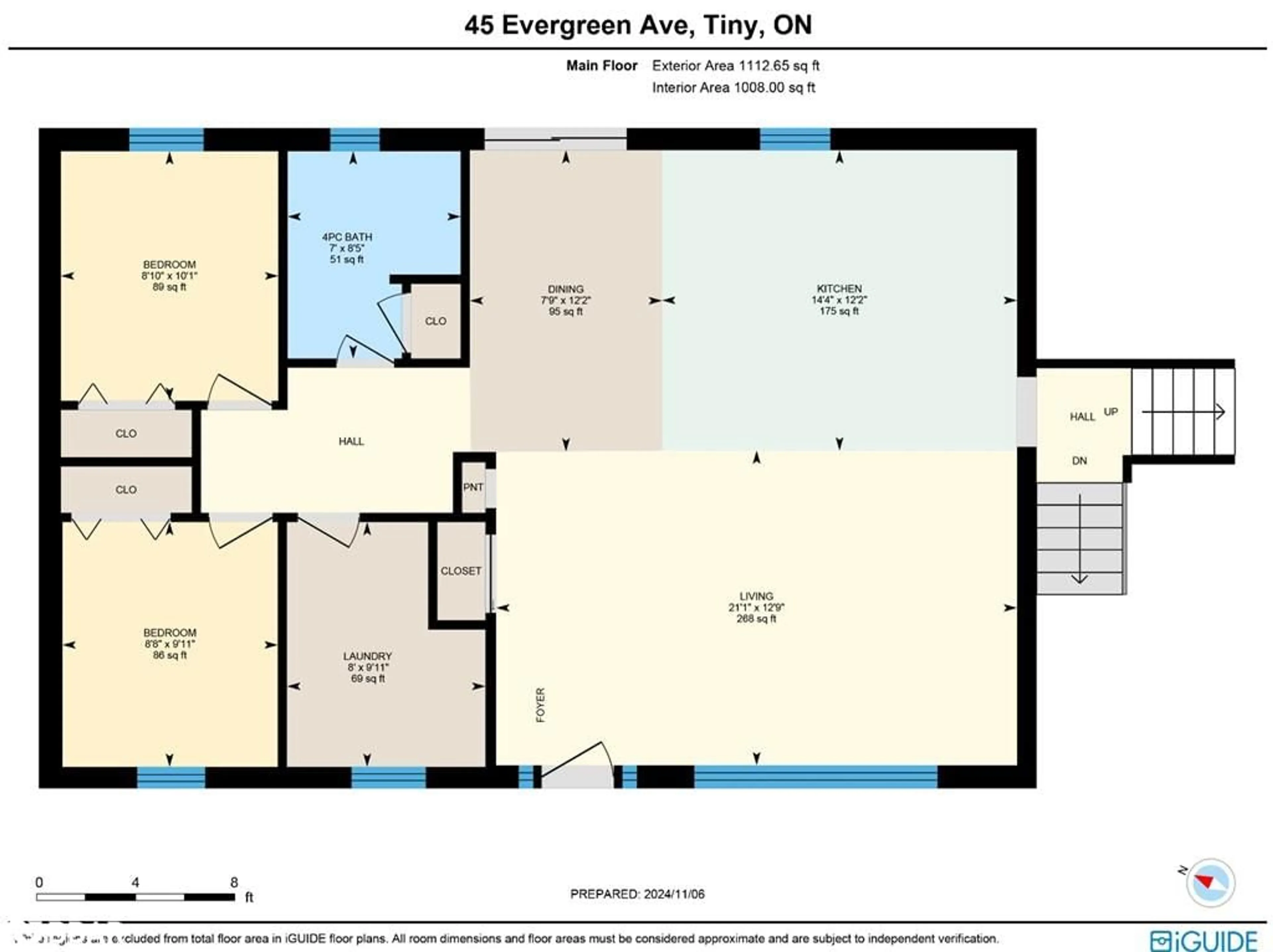 Floor plan for 45 Evergreen Ave, Tiny Ontario L0L 1P0