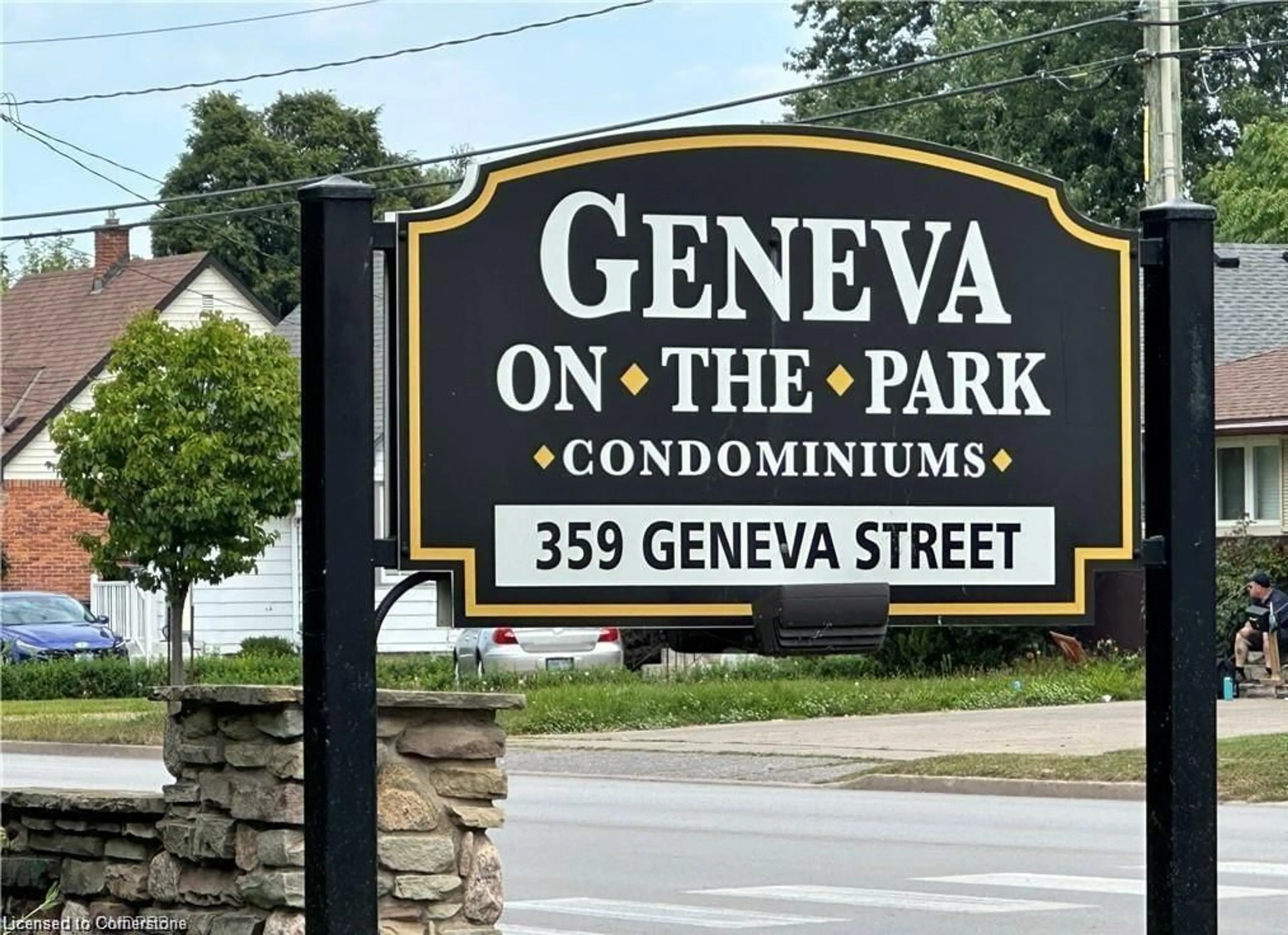 A pic from exterior of the house or condo, the street view for 359 Geneva St #810, St. Catharines Ontario L2N 2G5