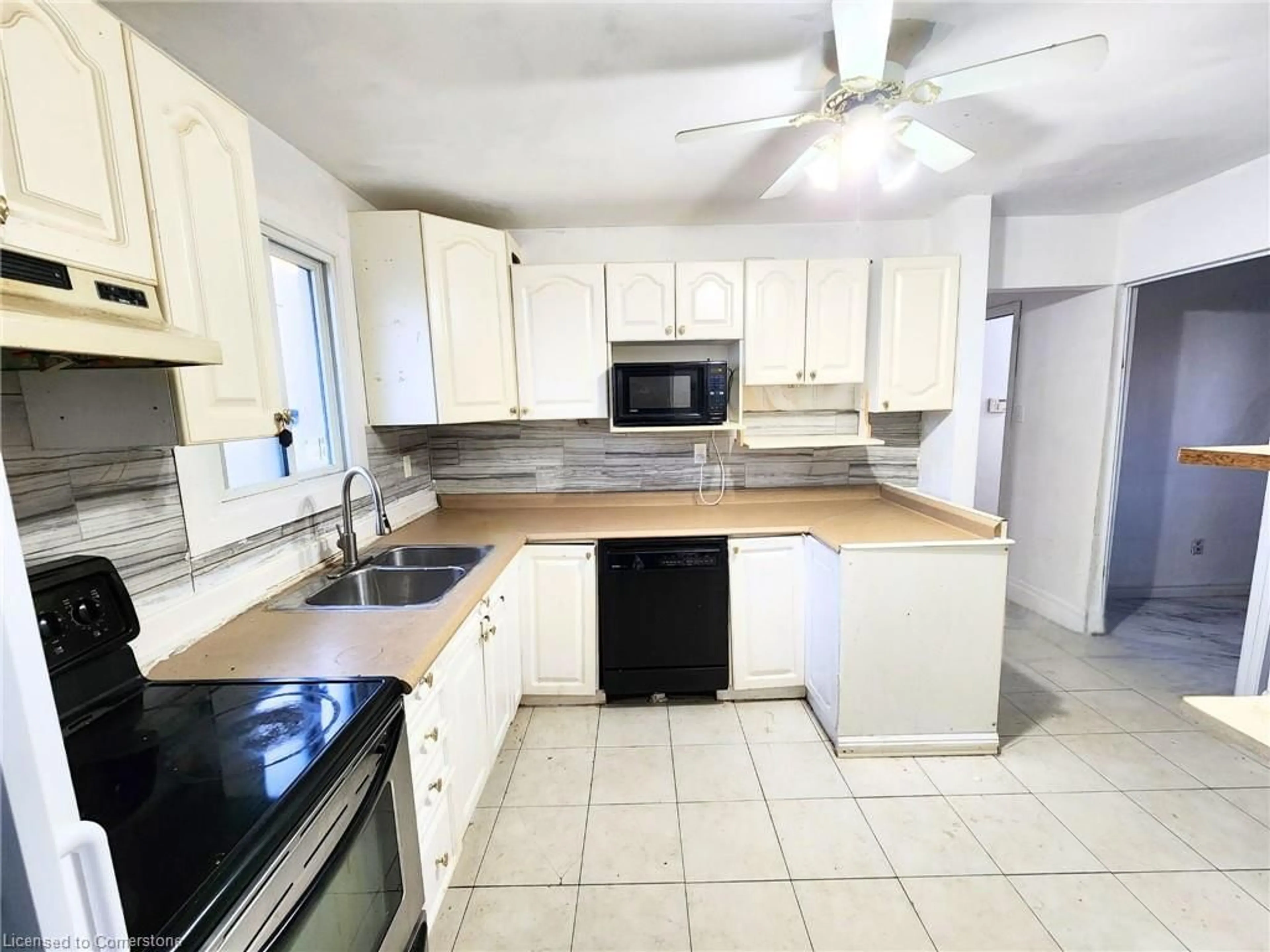 Kitchen, not visible floor, cottage for 15 Mellenby St, Stoney Creek Ontario L8J 1E6