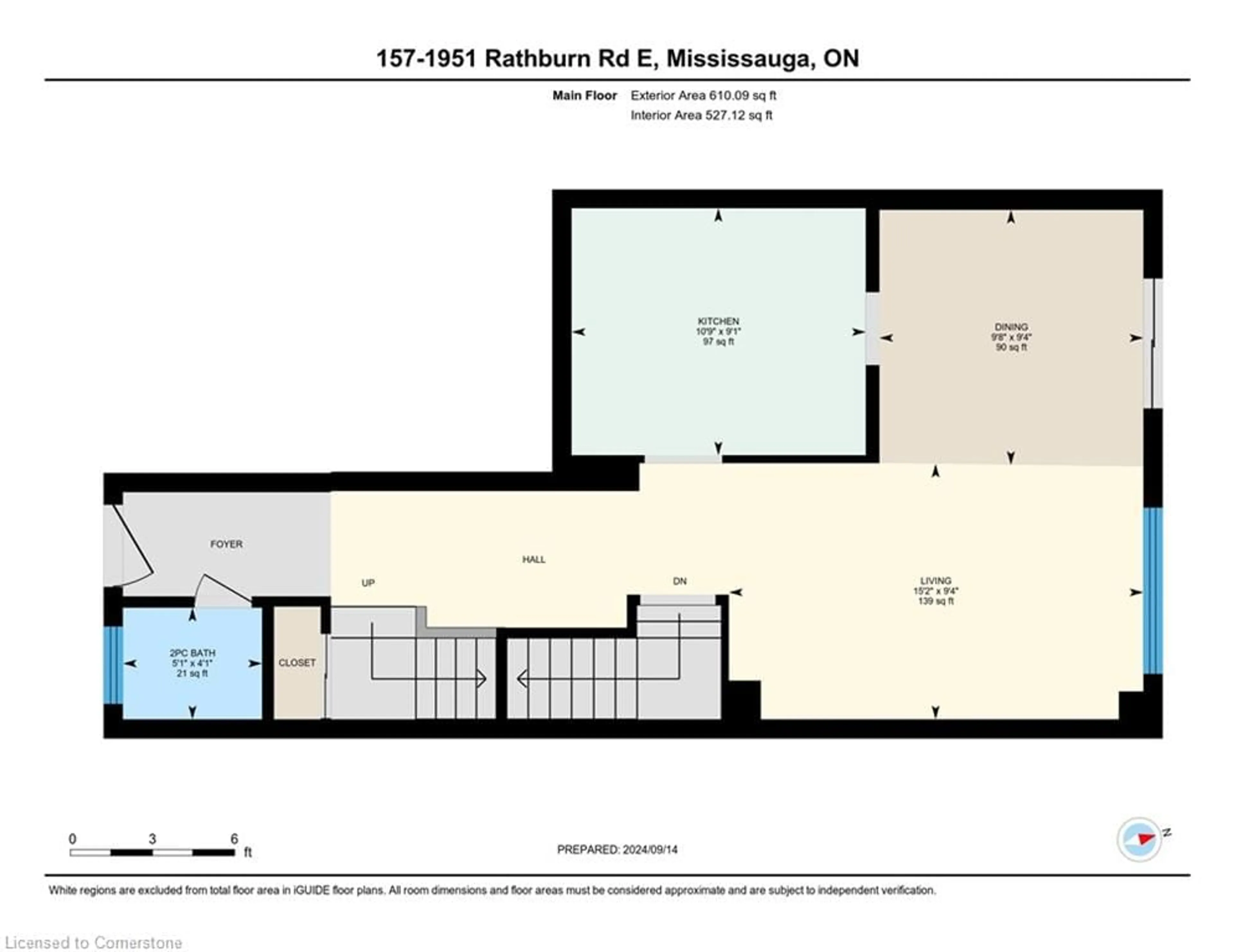 Floor plan for 1951 Rathburn Rd #157, Mississauga Ontario L4W 2N9