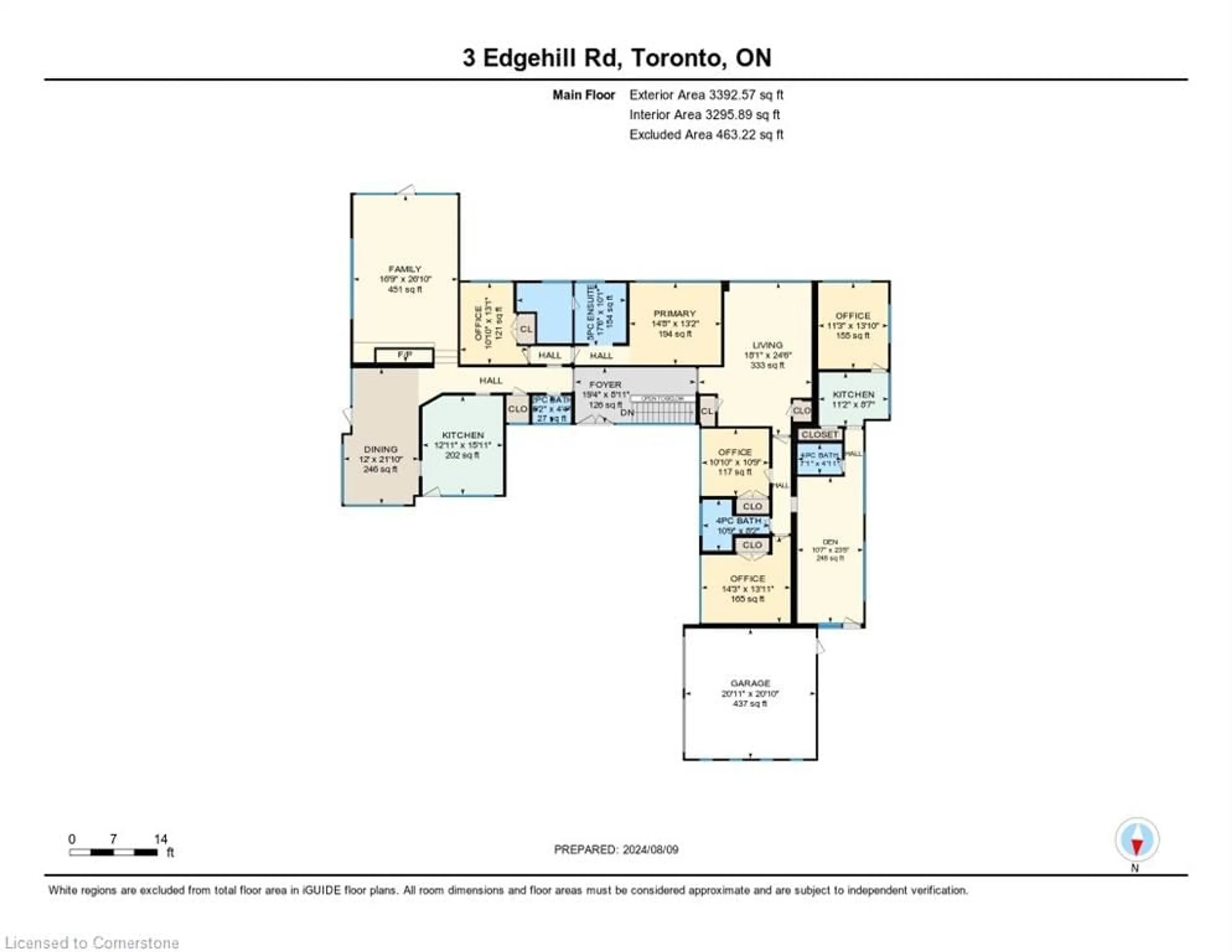 Floor plan for 3 Edgehill Rd, Toronto Ontario M9A 4N1