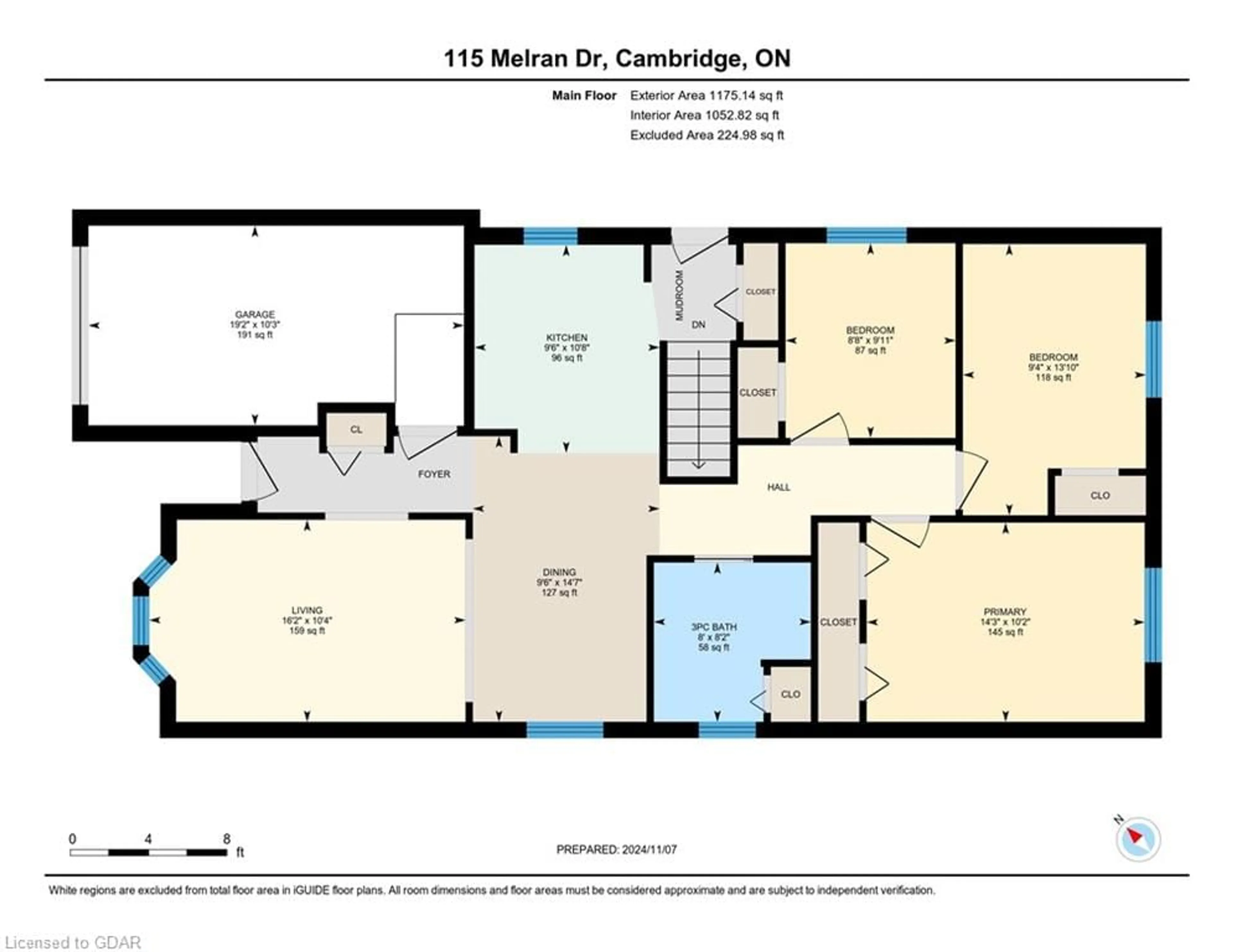 Floor plan for 115 Melran Dr, Cambridge Ontario N3C 4C6