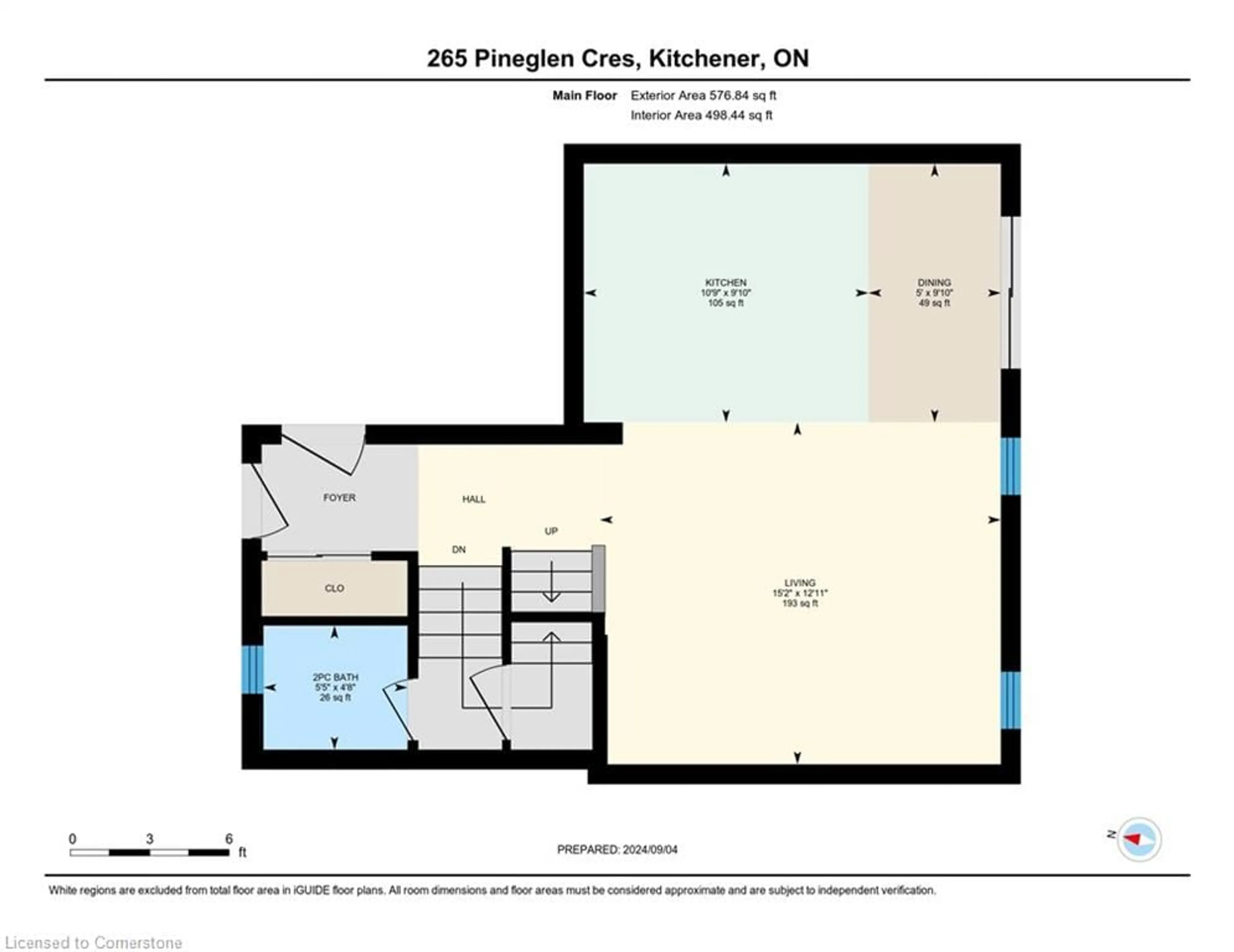 Floor plan for 265 Pineglen Cres, Kitchener Ontario N2R 0G3