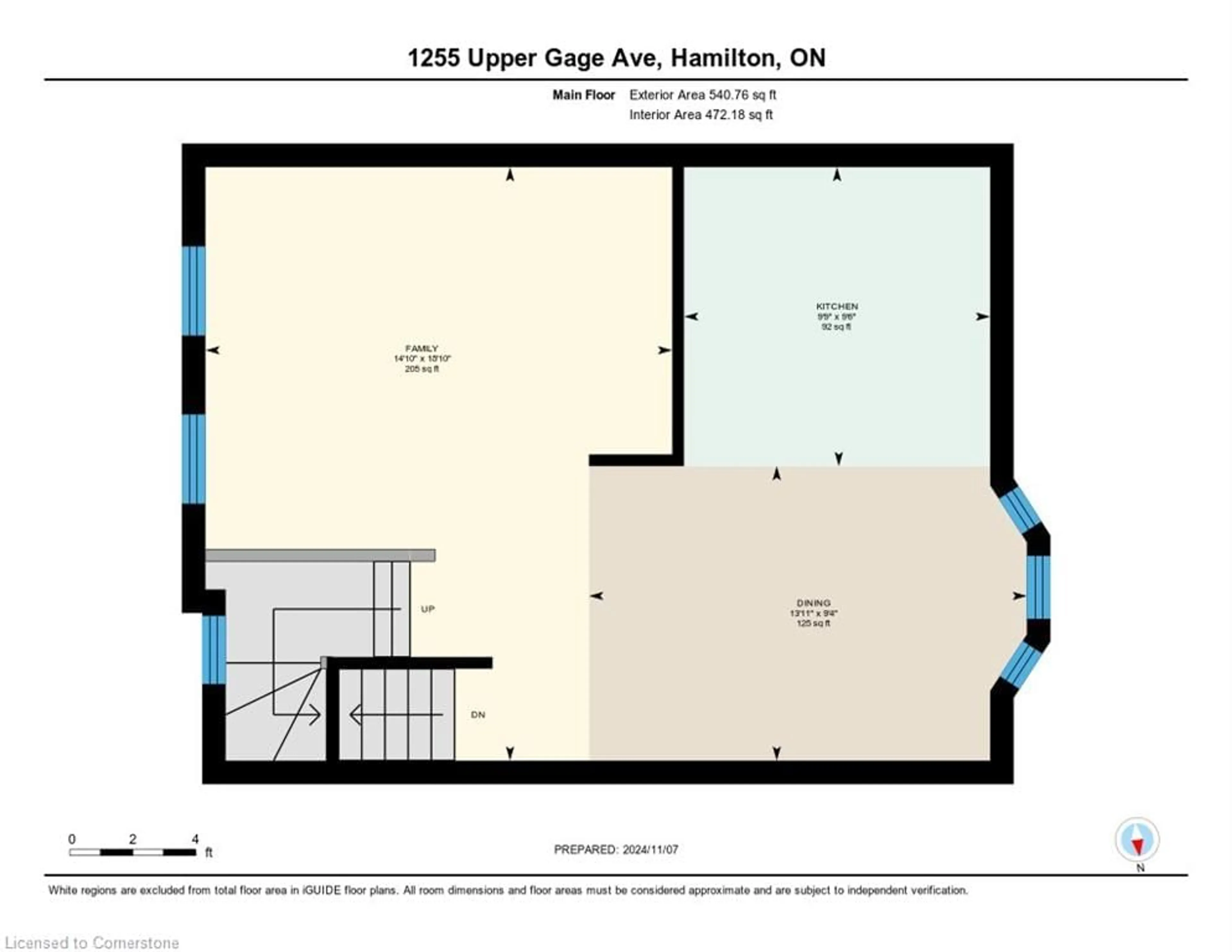 Floor plan for 1255 Upper Gage Ave #14, Hamilton Ontario L8W 3C7