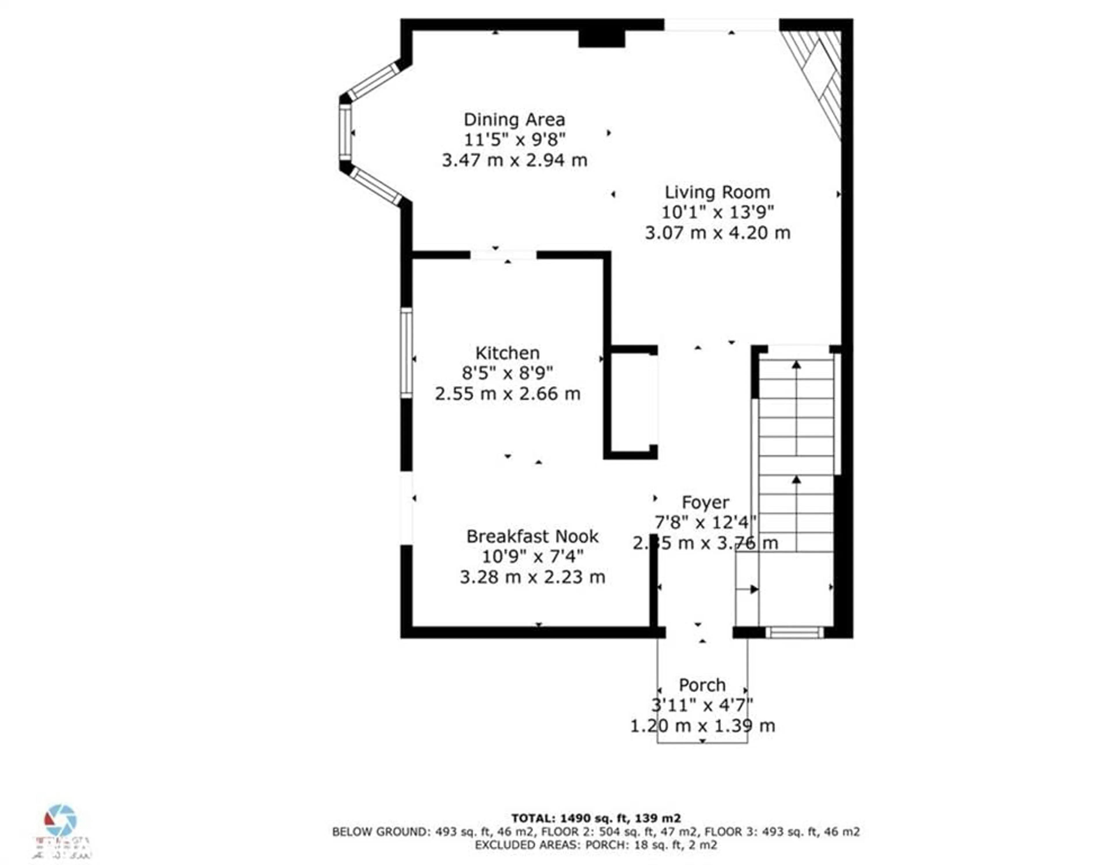 Floor plan for 22 Stephensen Crt, Brampton Ontario L6V 3X8