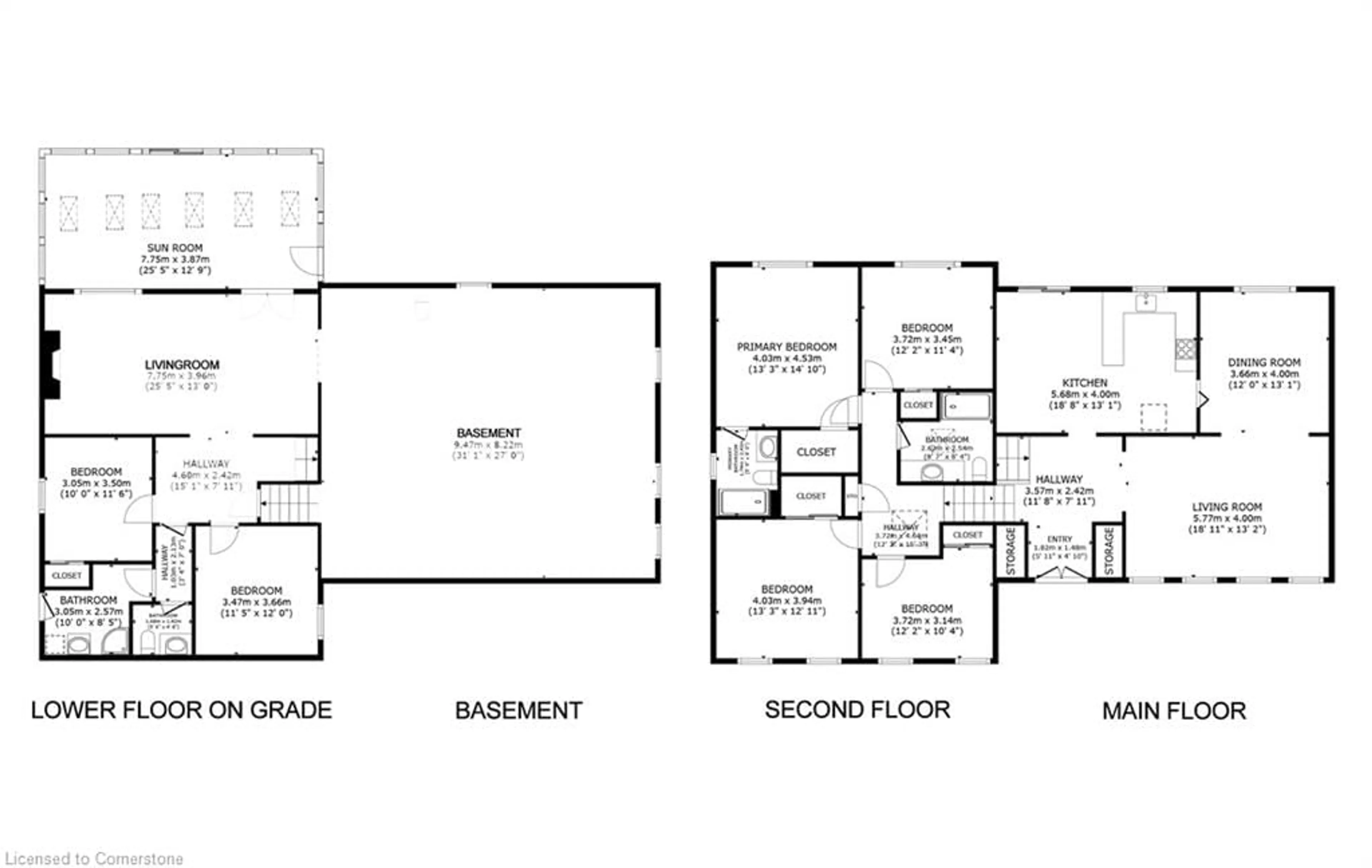 Floor plan for 165 Cavendish Crt, Oakville Ontario L6J 5S3