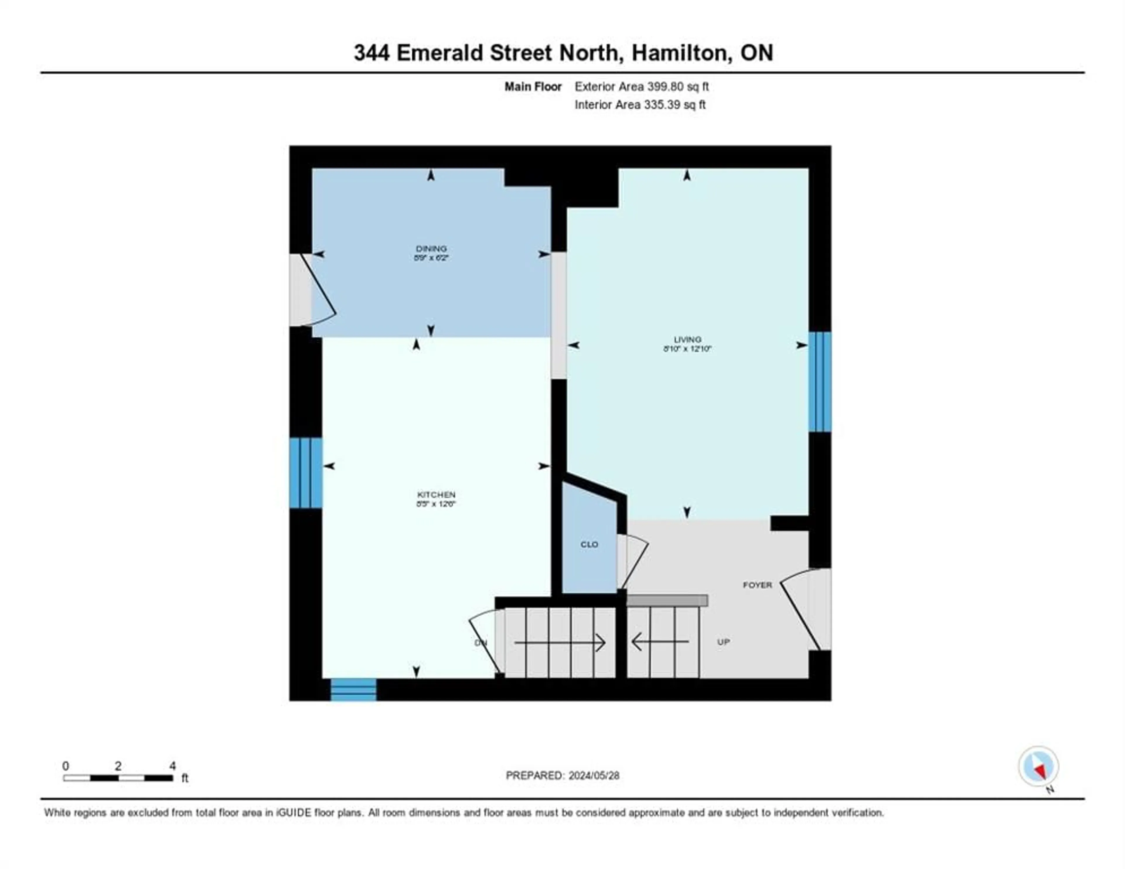 Floor plan for 344 Emerald St, Hamilton Ontario L8L 5L4