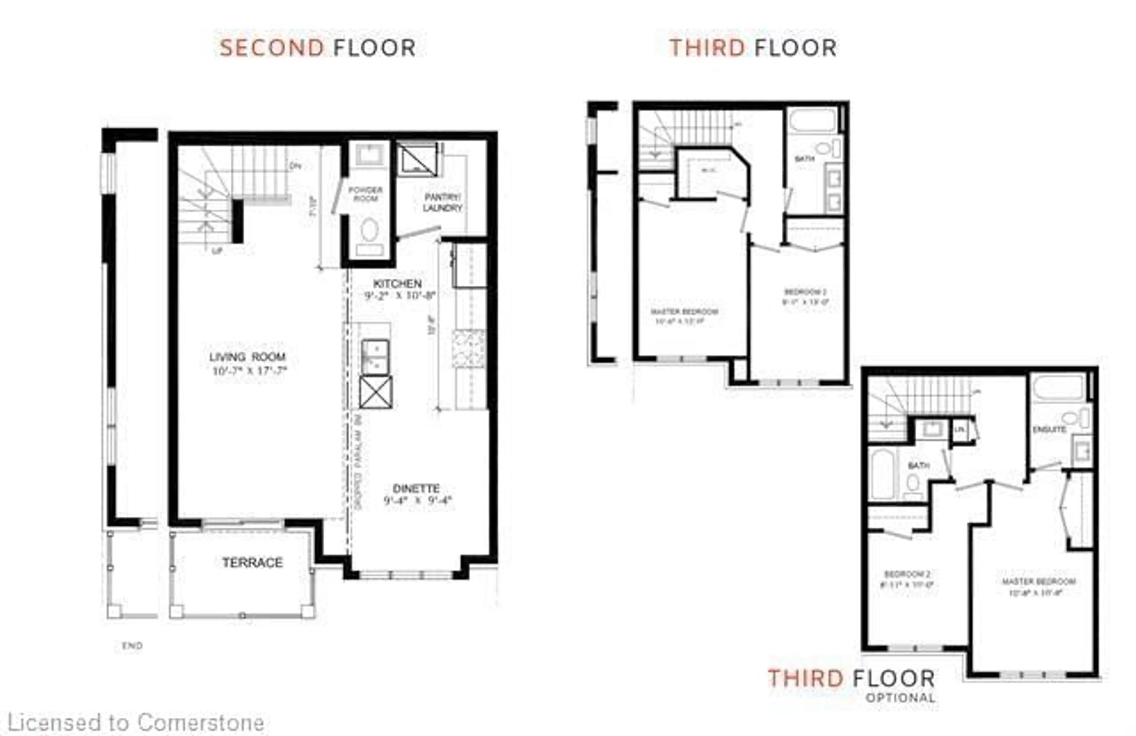 Floor plan for 124 Compass Trail #80, Cambridge Ontario N3E 0E3