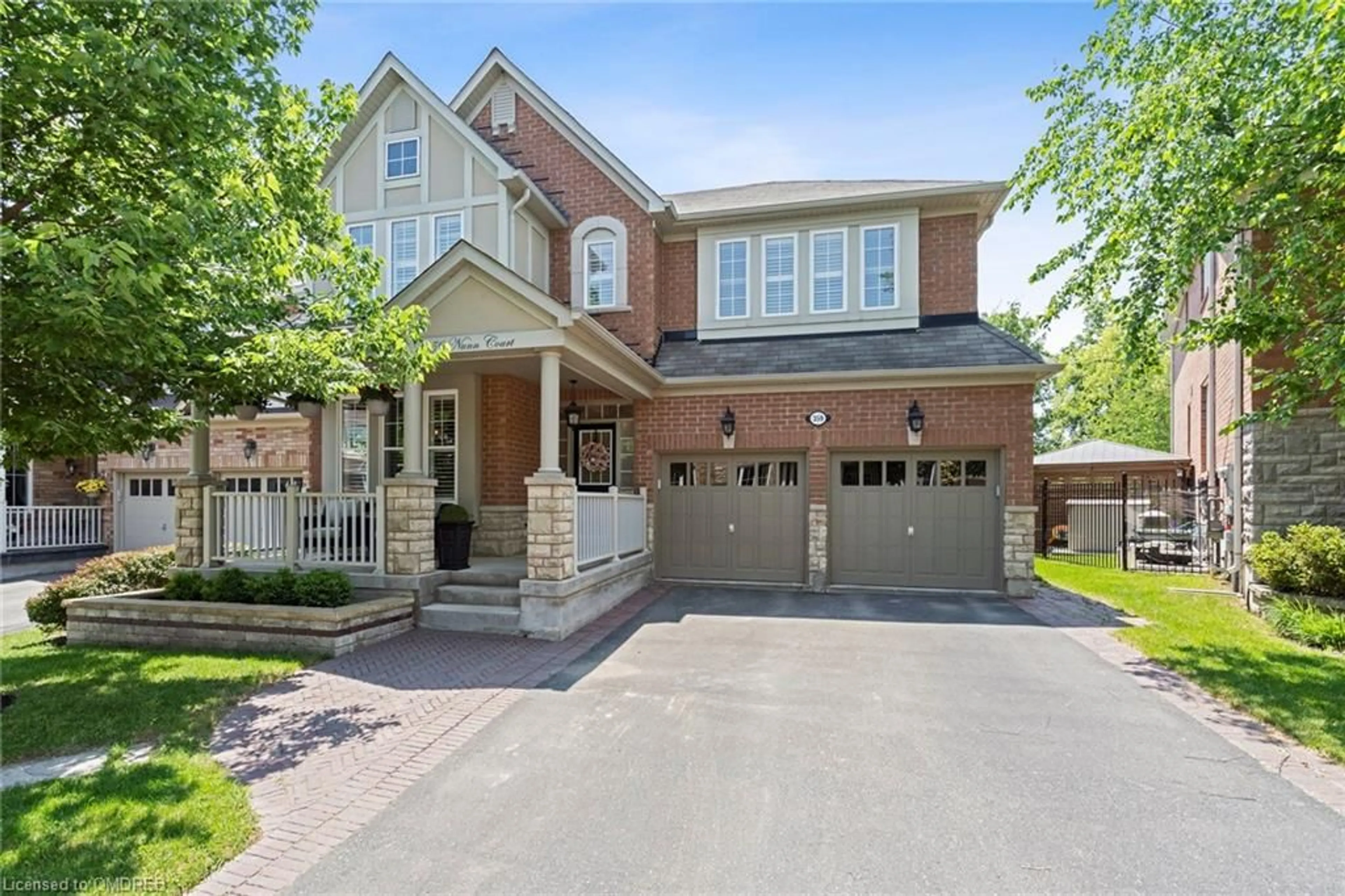 Home with brick exterior material for 359 Nunn Crt, Milton Ontario L9T 7M3