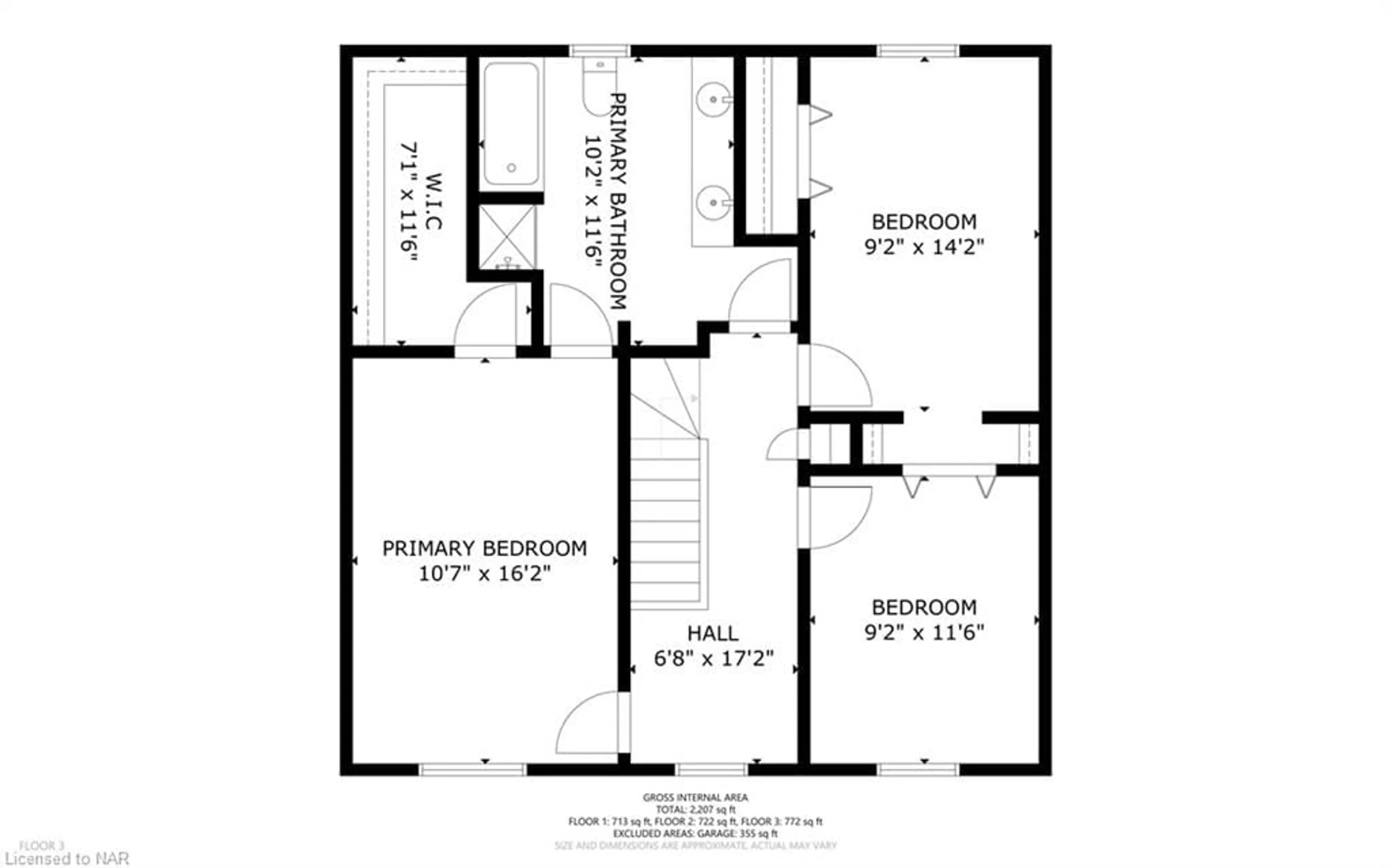 Floor plan for 1 Shaver Rd, St. Catharines Ontario L2S 3Z2