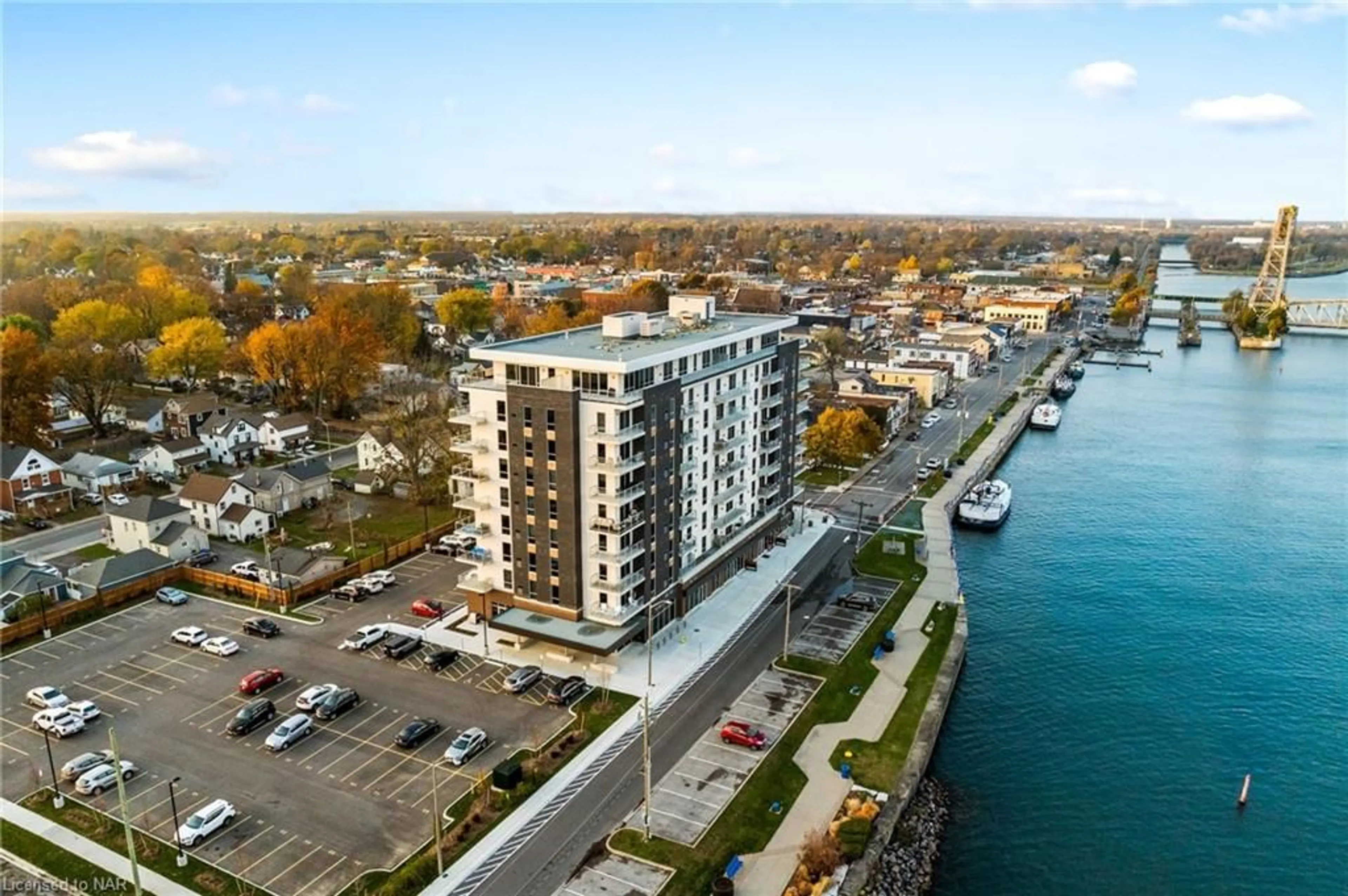 A pic from exterior of the house or condo, the view of lake or river for 118 West St #502, Port Colborne Ontario L3K 4C9