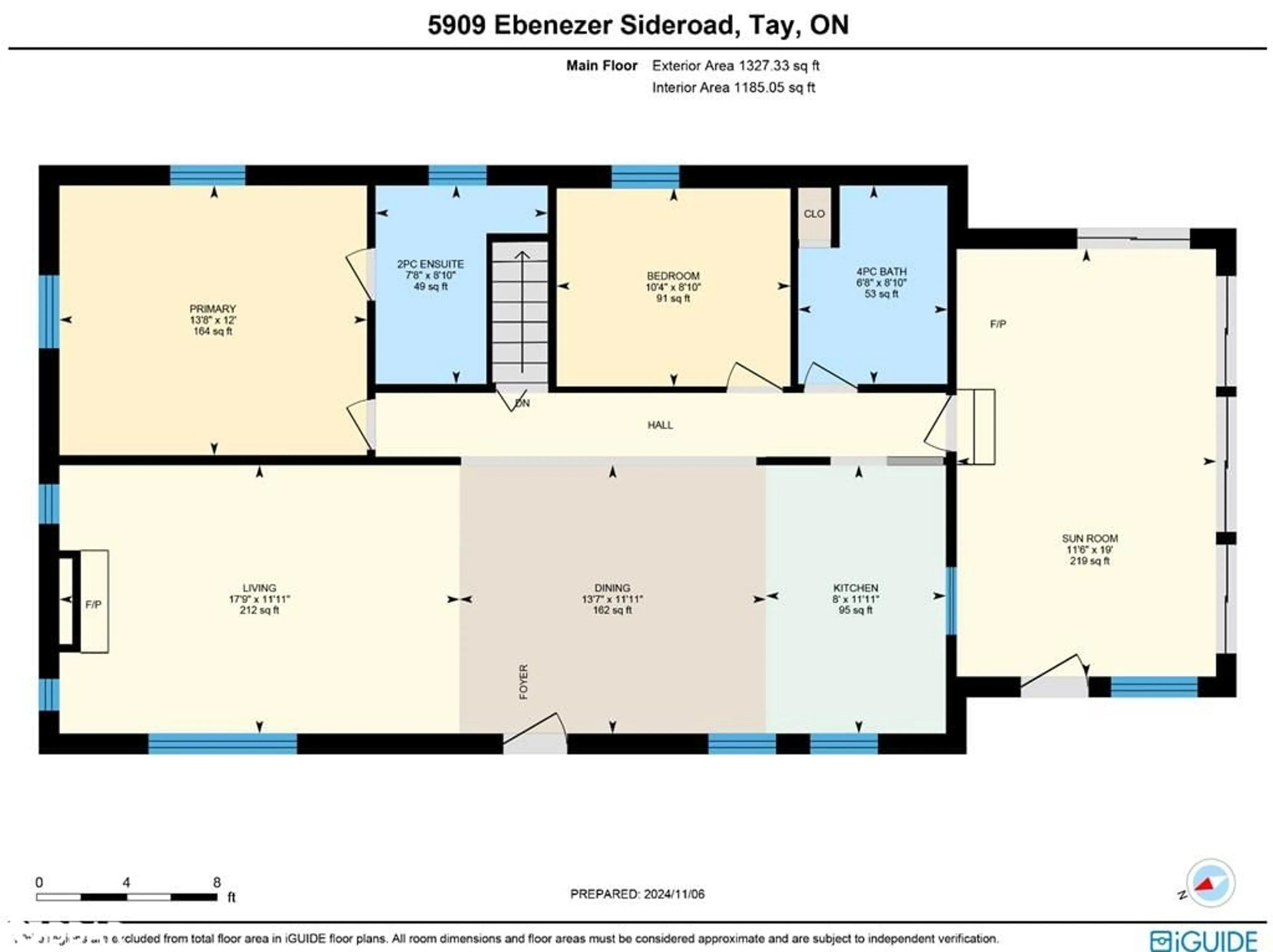 Floor plan for 5909 Ebenezer Sideroad, Wyebridge Ontario L0K 2E1