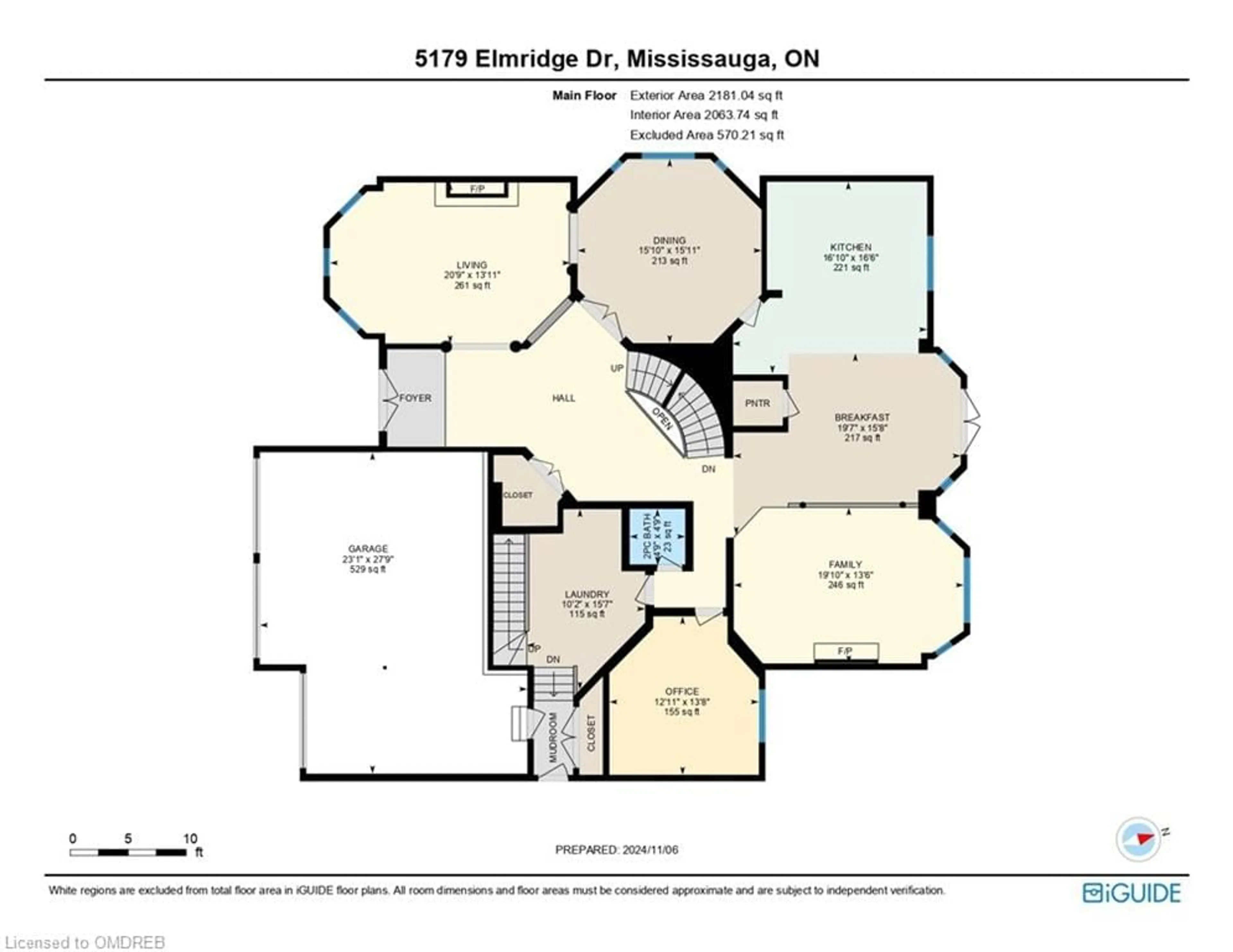 Floor plan for 5179 Elmridge Dr, Mississauga Ontario L5M 5A4