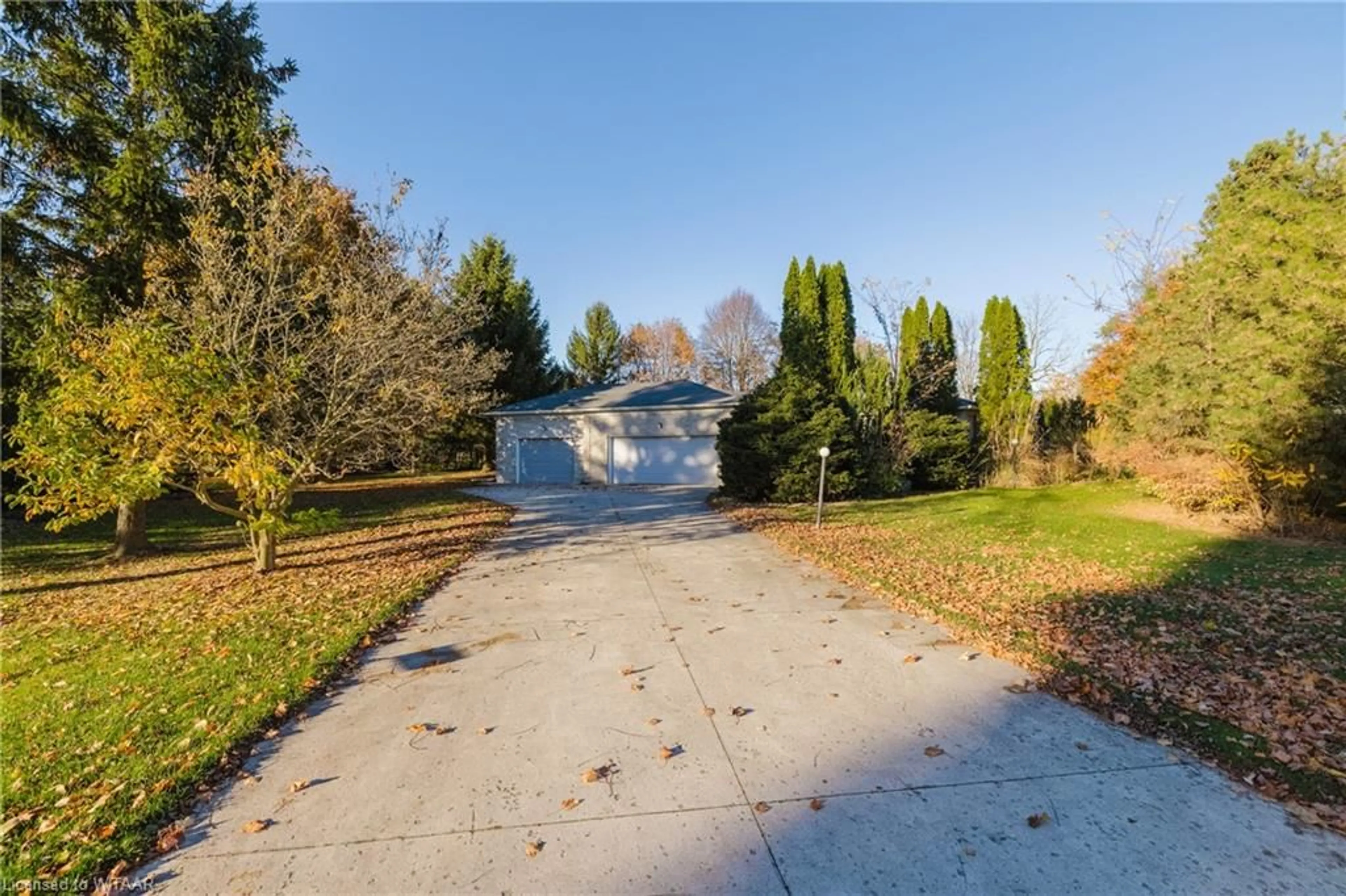 Frontside or backside of a home, the fenced backyard for 14278 Thirteen Mile Rd, Denfield Ontario N0M 1P0