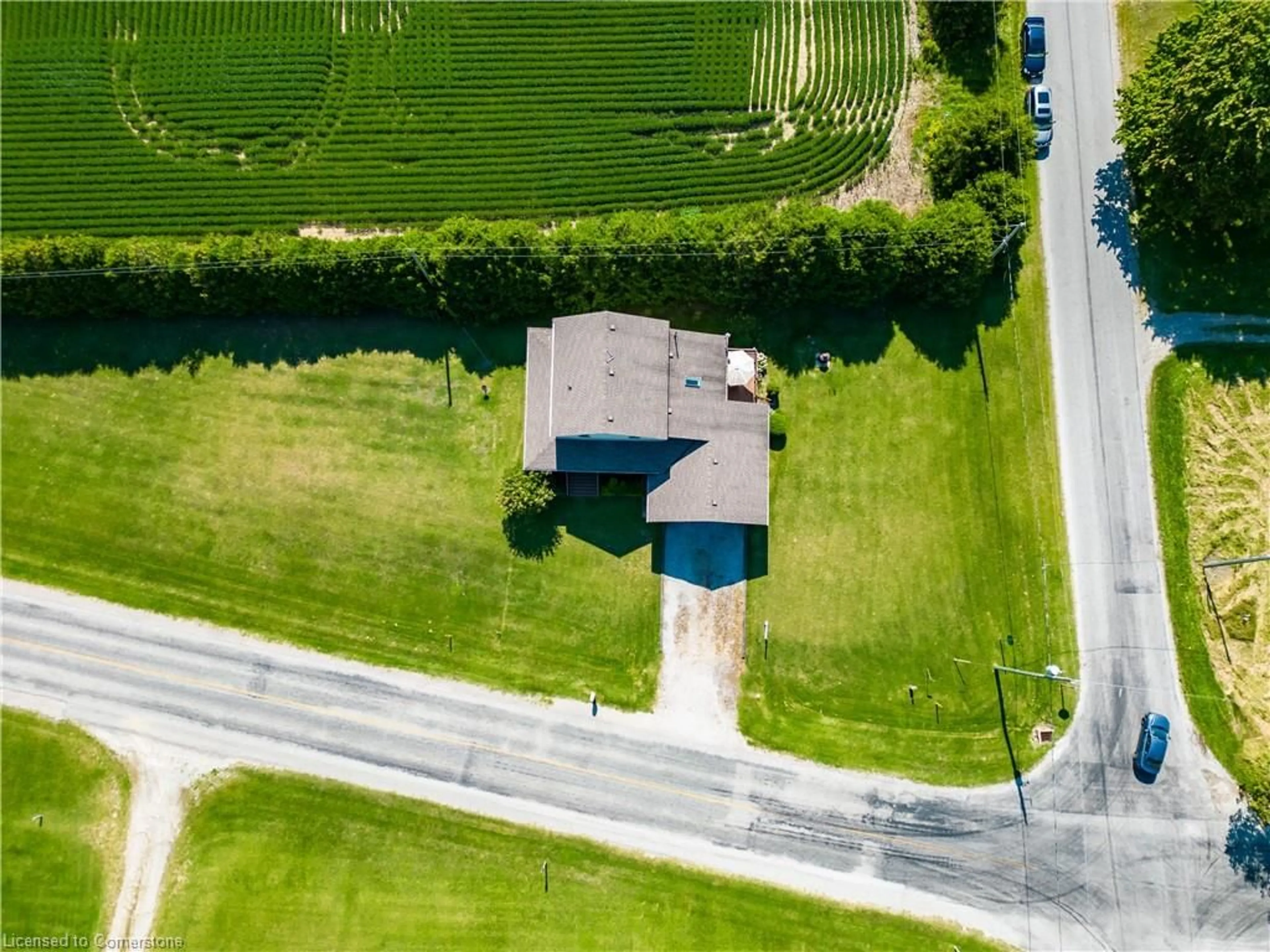 Frontside or backside of a home, the street view for 1845 Charlotteville  East Quarter Line, Simcoe Ontario N3Y 4K5