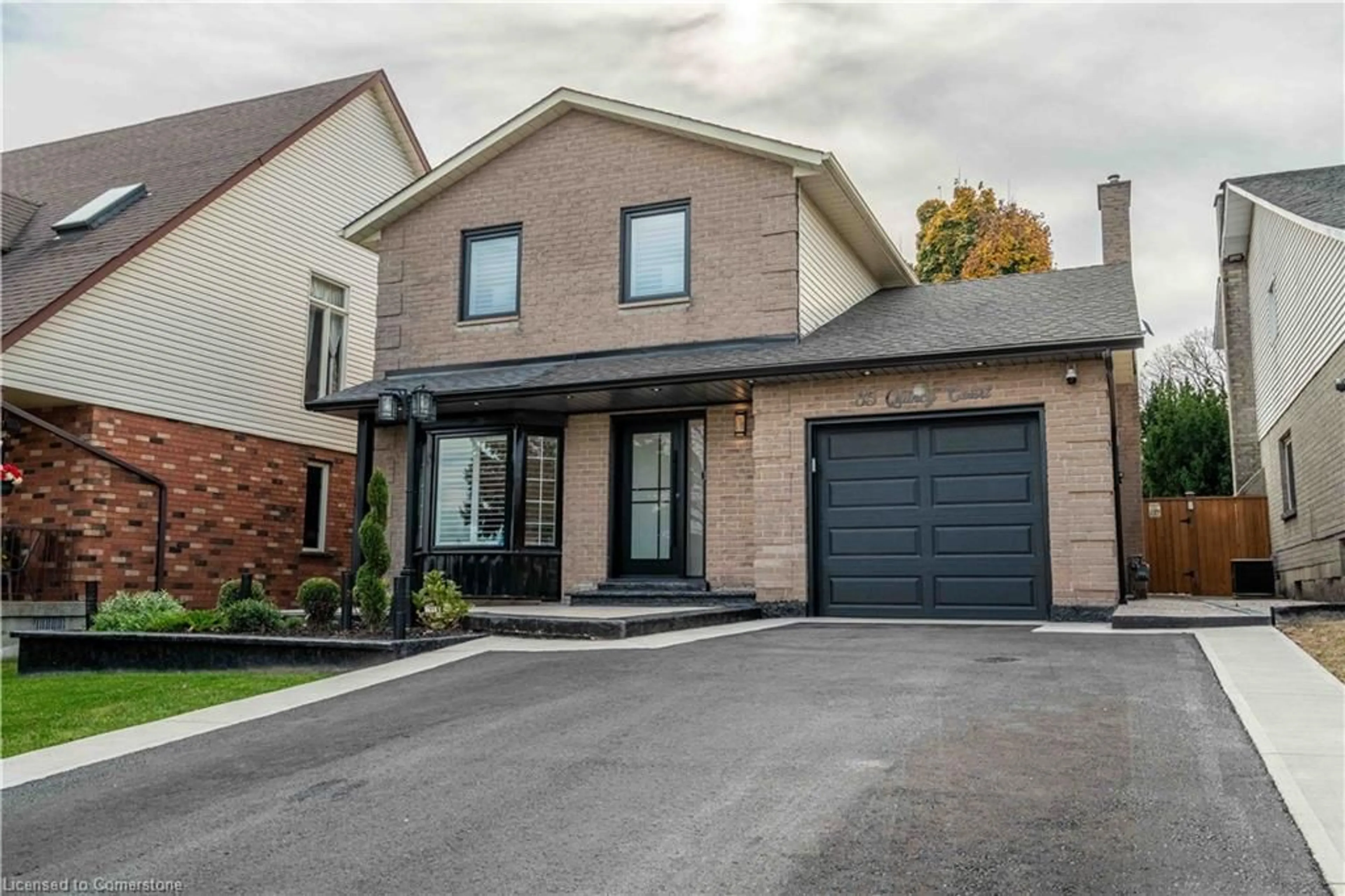 Home with brick exterior material for 35 Quincy Crt, Hamilton Ontario L8W 2T5