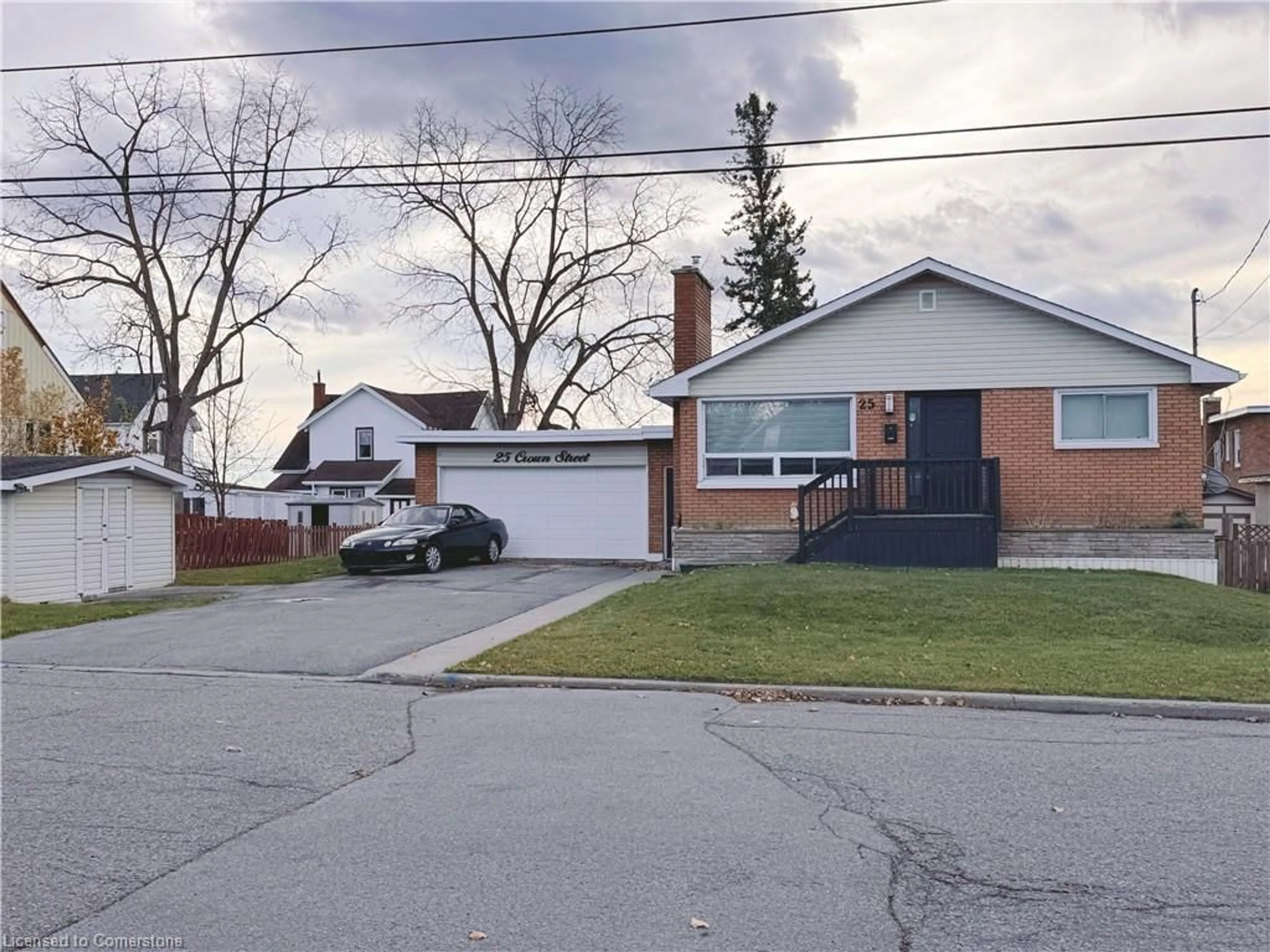 Frontside or backside of a home, the street view for 25 Crown St, Trenton Ontario K8V 1N7