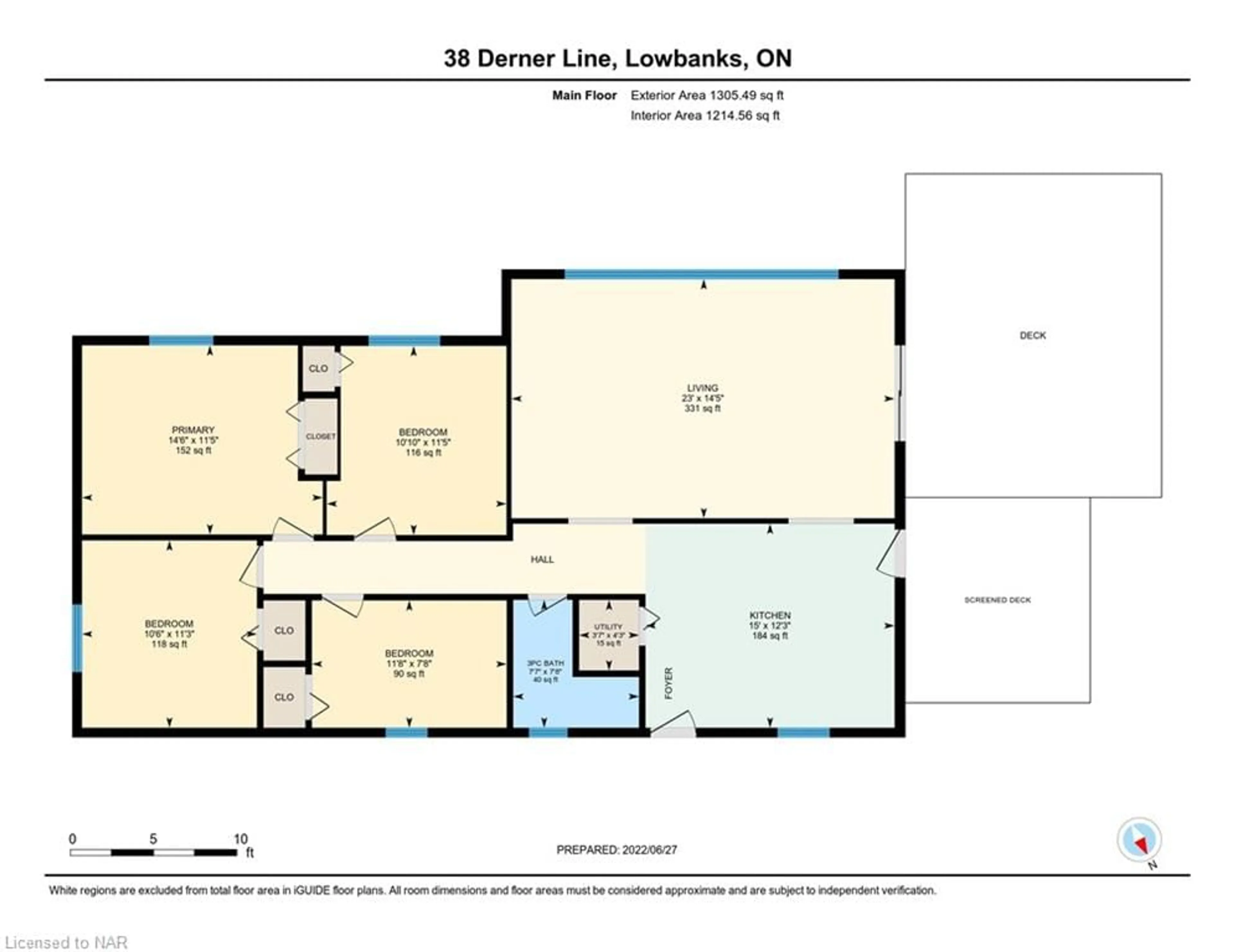 Floor plan for 38 Derner Line, Lowbanks Ontario N0A 1K0