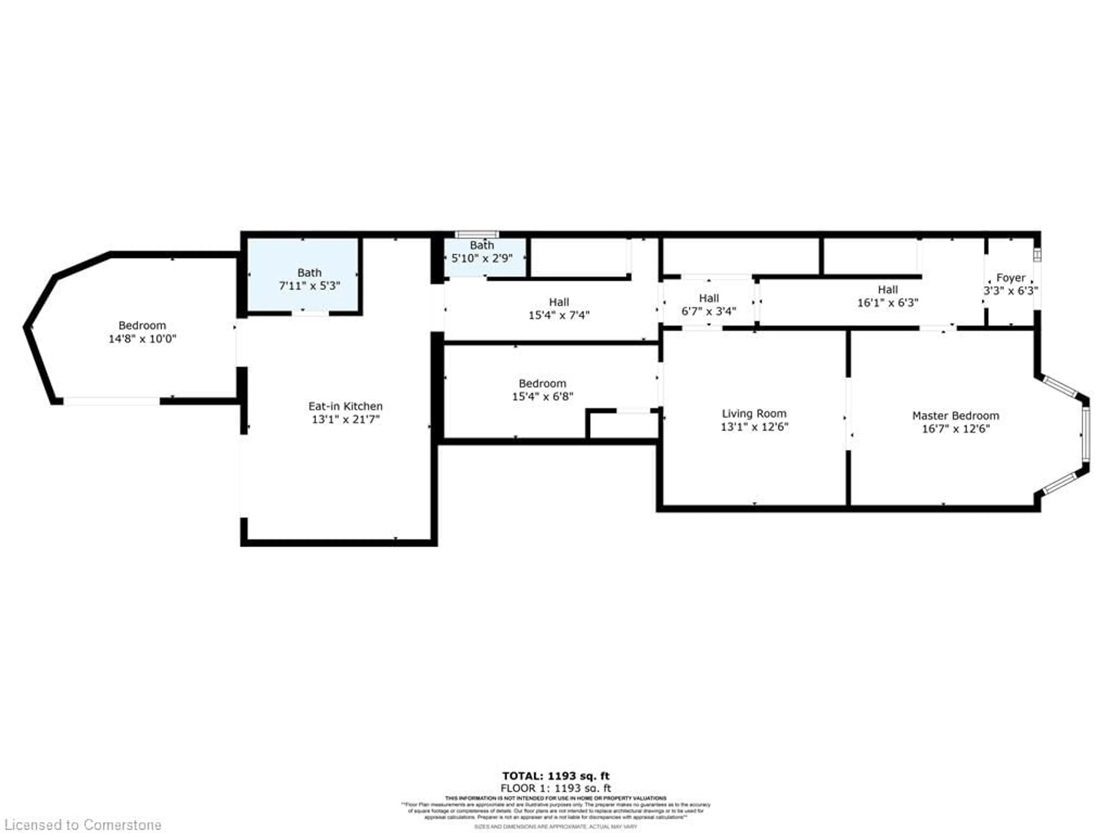 Floor plan for 147 Elgin St, Hamilton Ontario L8L 4Y1