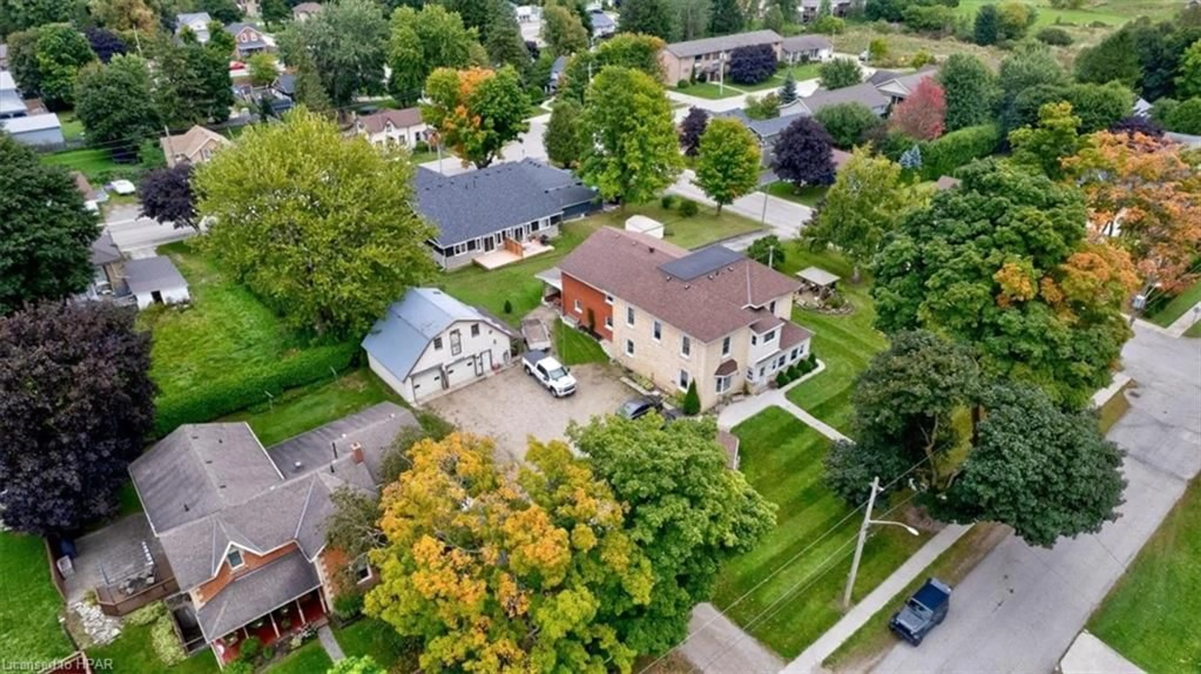 A pic from exterior of the house or condo, the street view for 163 John St, Harriston Ontario N0G 1Z0