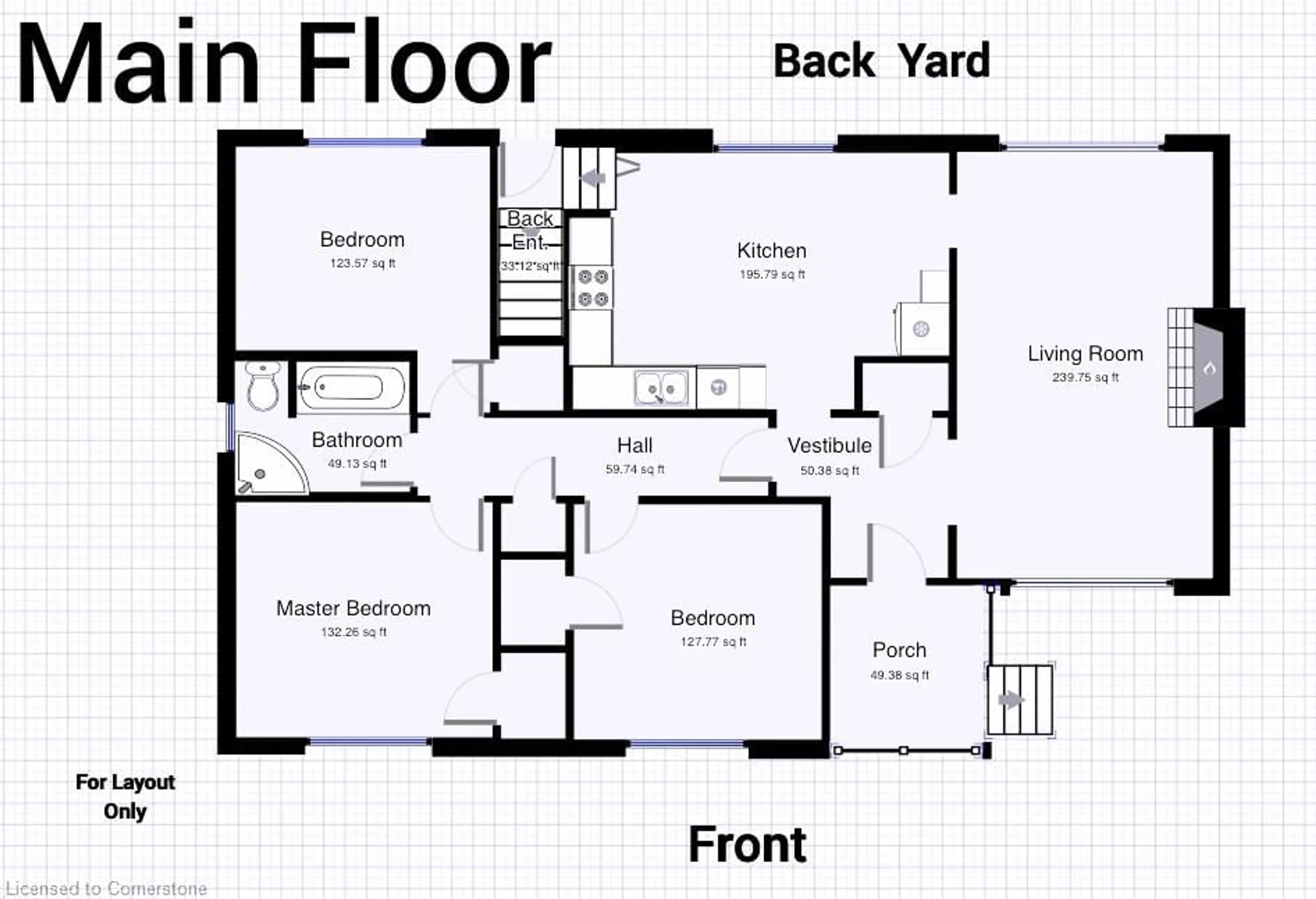 Floor plan for 124 Aldercrest Ave, Hamilton Ontario L9B 1L4