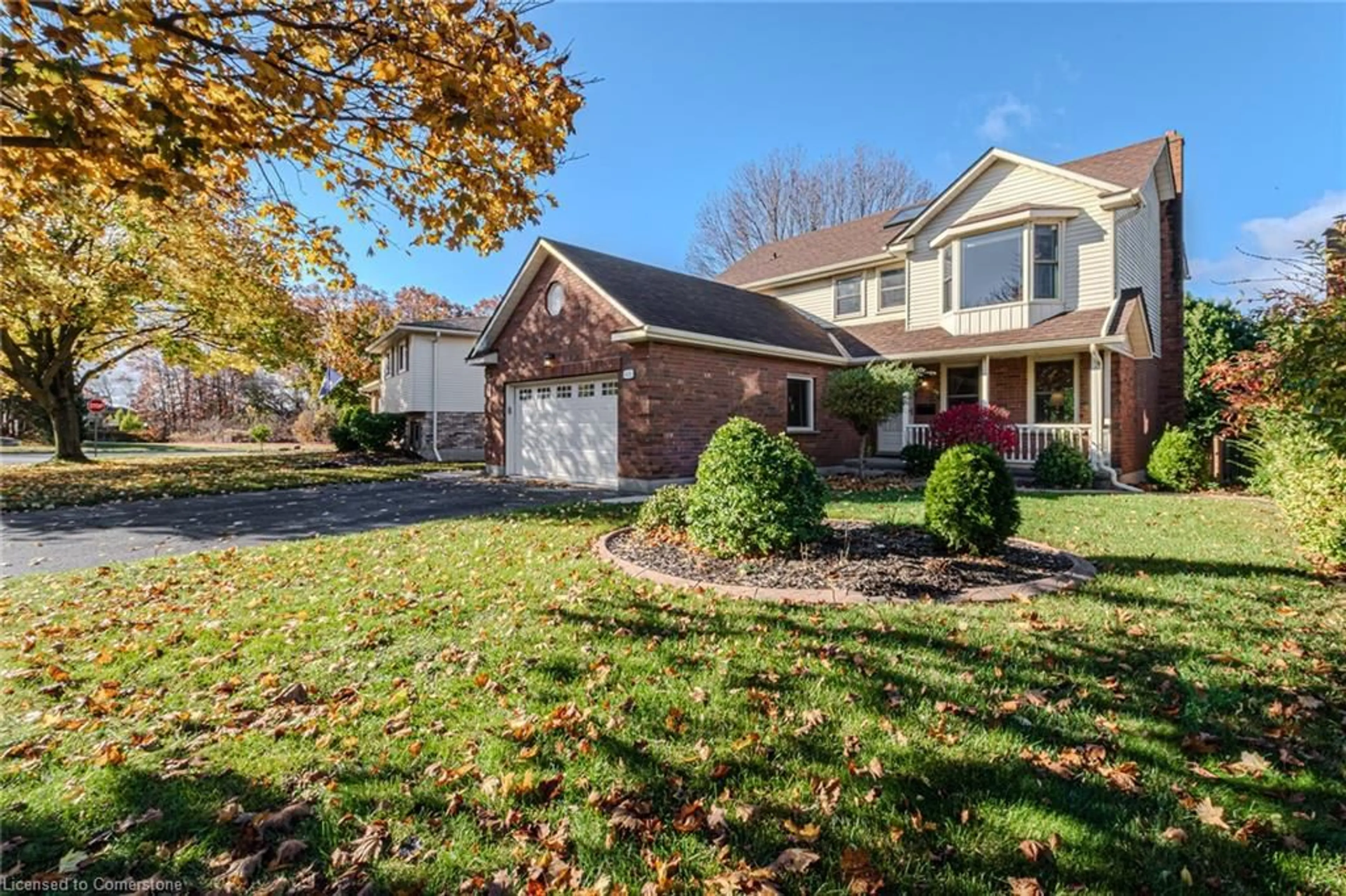 A pic from exterior of the house or condo, the fenced backyard for 45 Kennedy Rd, Simcoe Ontario N3Y 5B5