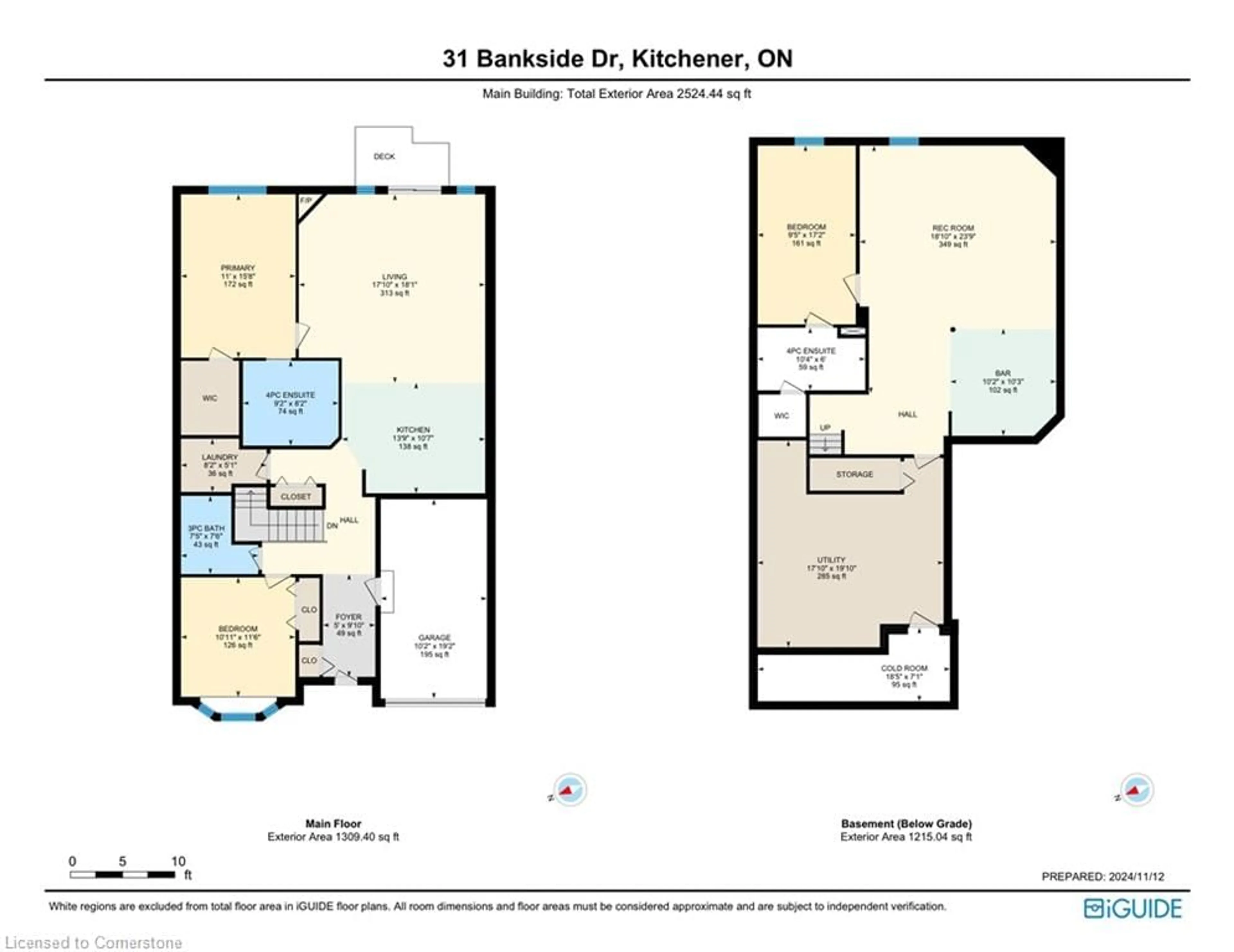 Floor plan for 31 Bankside Dr, Kitchener Ontario N2N 3L3