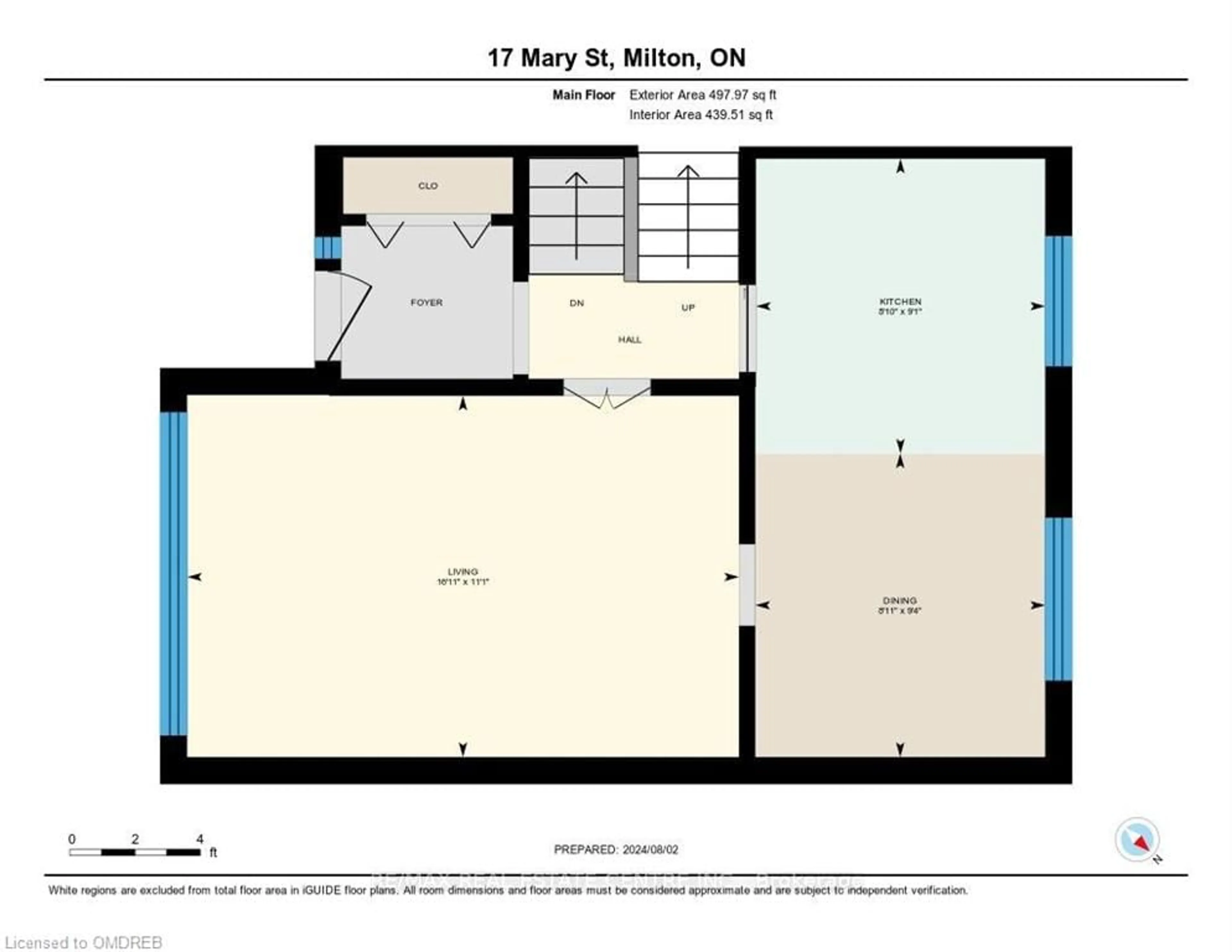 Floor plan for 17 Mary St, Milton Ontario L9T 1L6