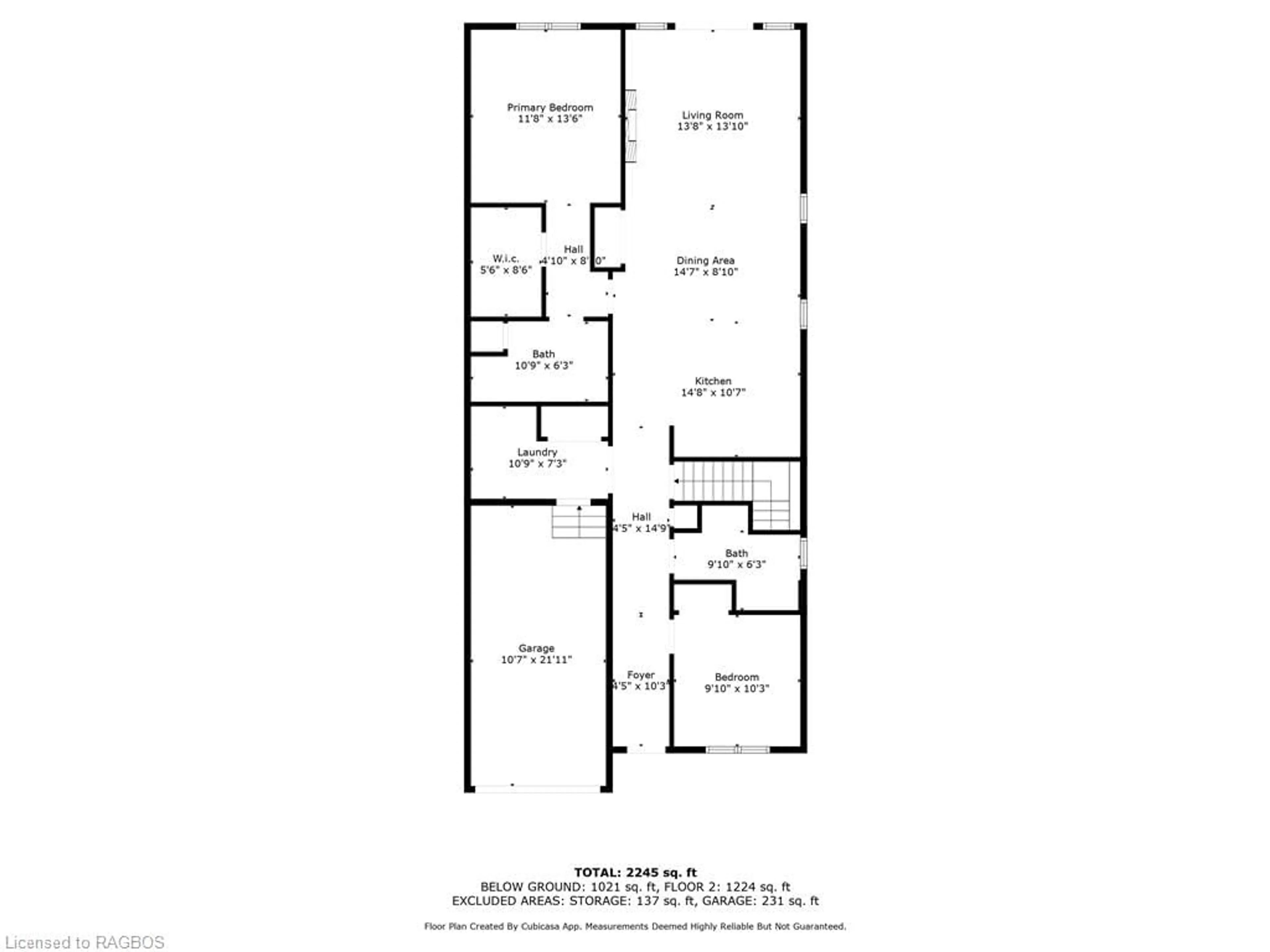 Floor plan for 118 Shady Hill Road, Durham Ontario N0G 1R0