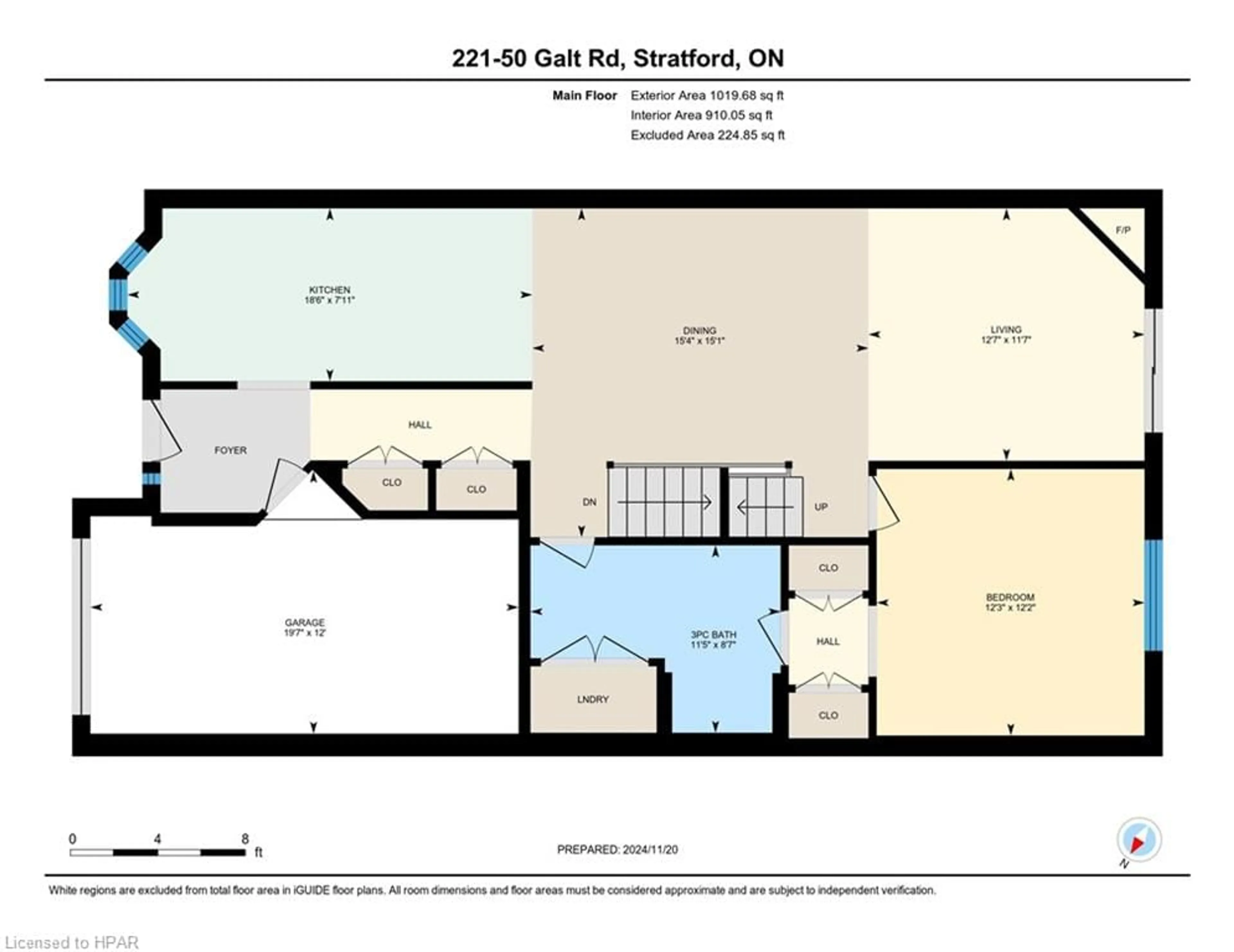 Floor plan for 50 Galt Road Rd #221, Stratford Ontario N5A 0B2