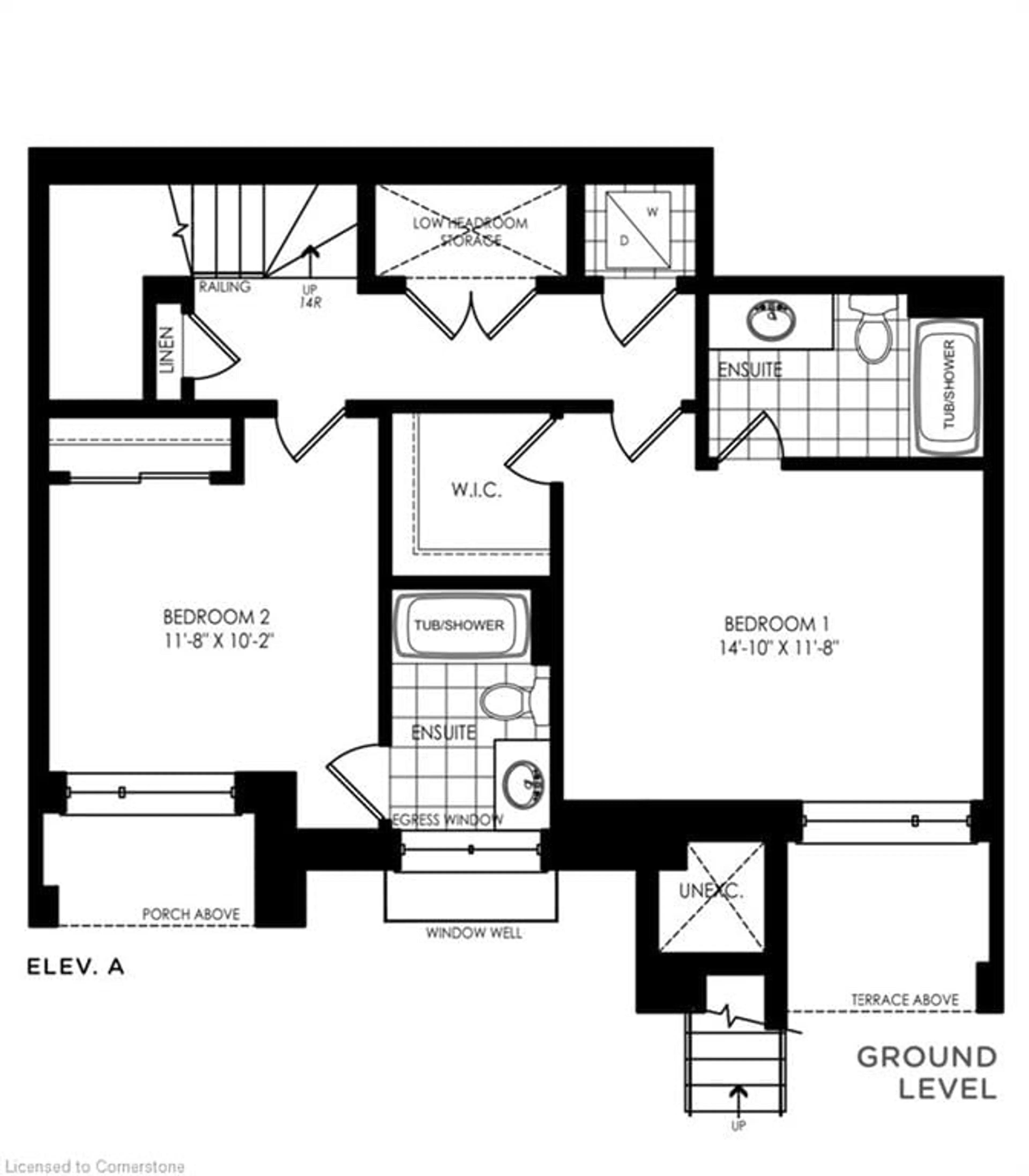 Floor plan for 45 Fieldridge Cres #22, Brampton Ontario L6R 0A7