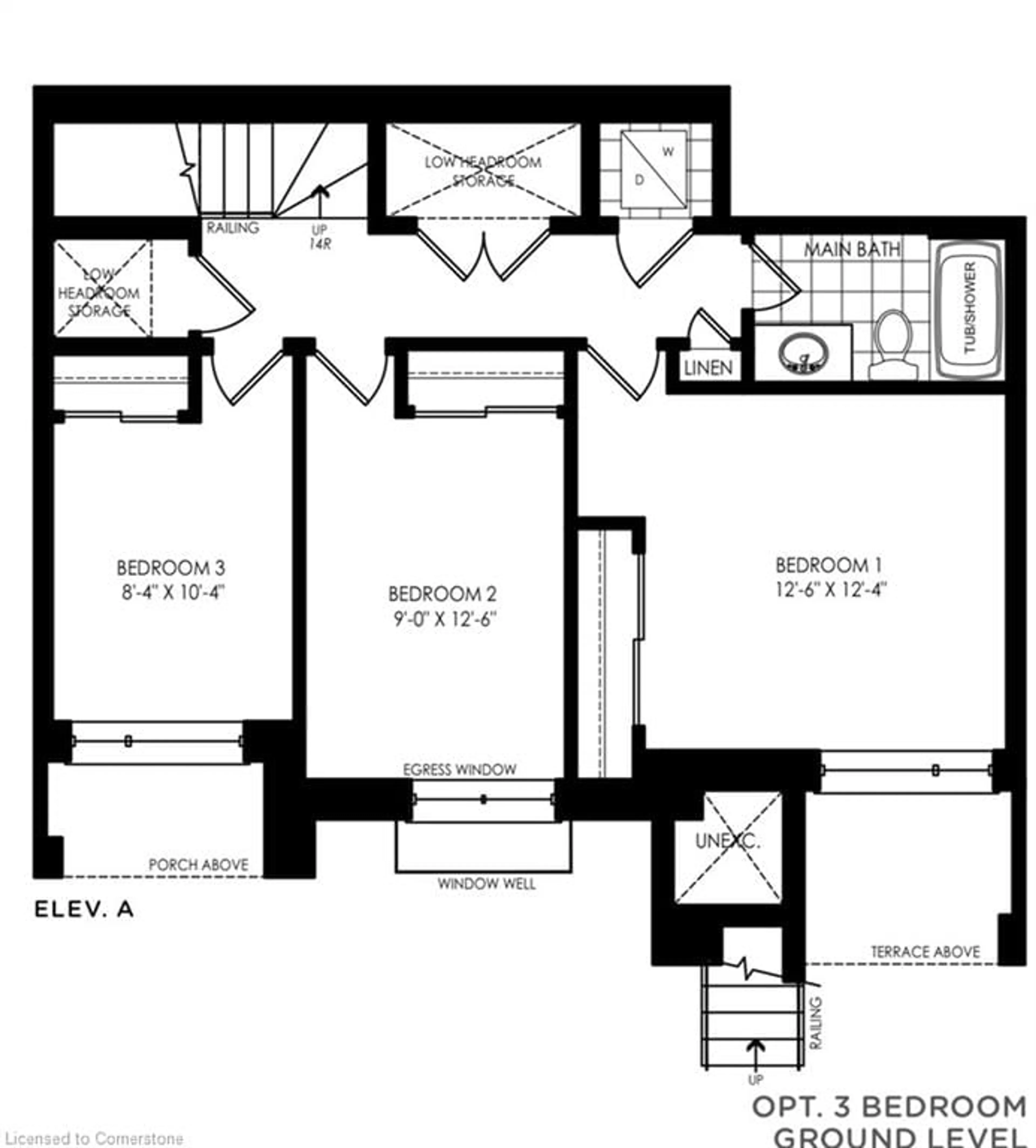 Floor plan for 45 Fieldridge Cres #22, Brampton Ontario L6R 0A7