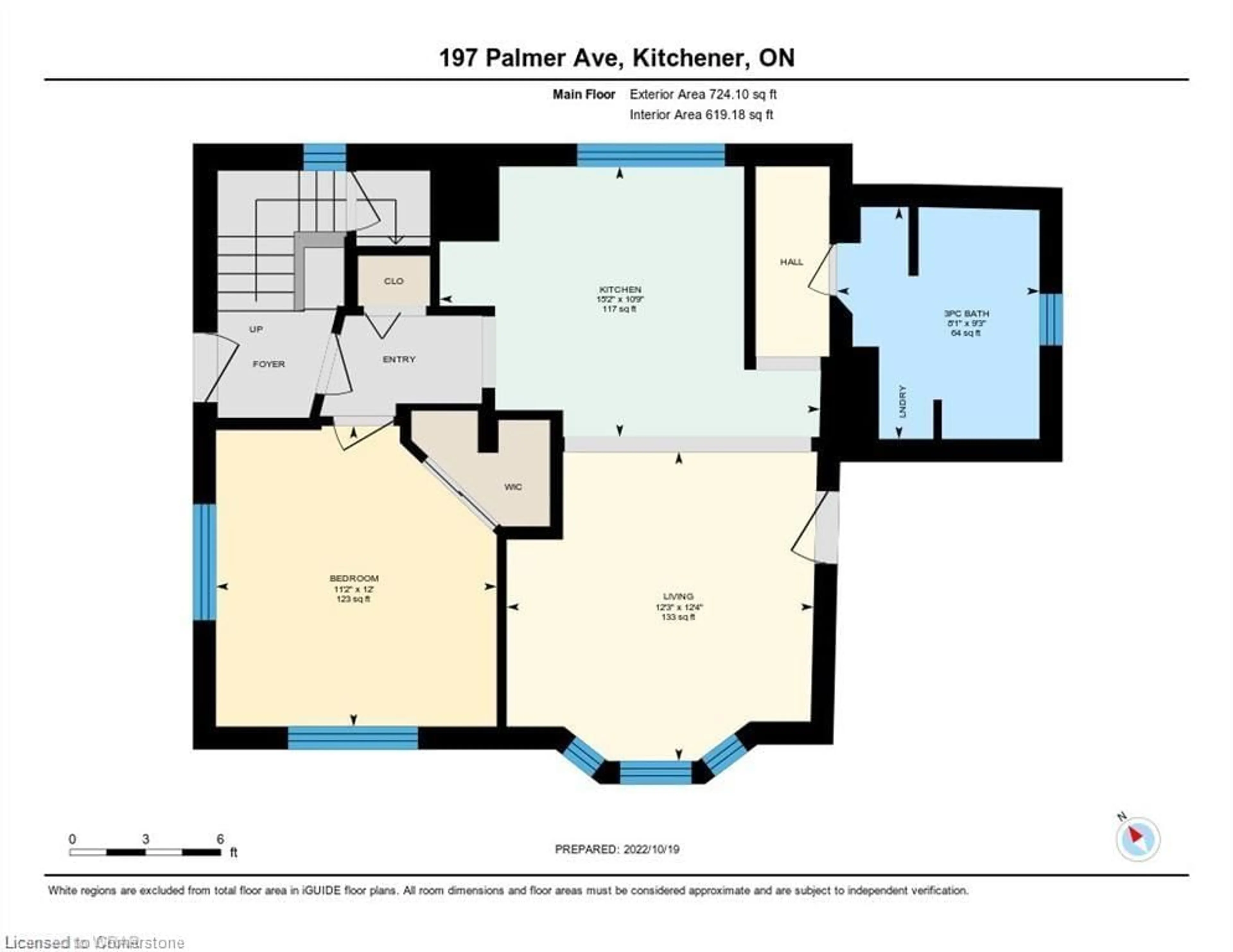 Floor plan for 197 Palmer Ave, Kitchener Ontario N2G 3P7