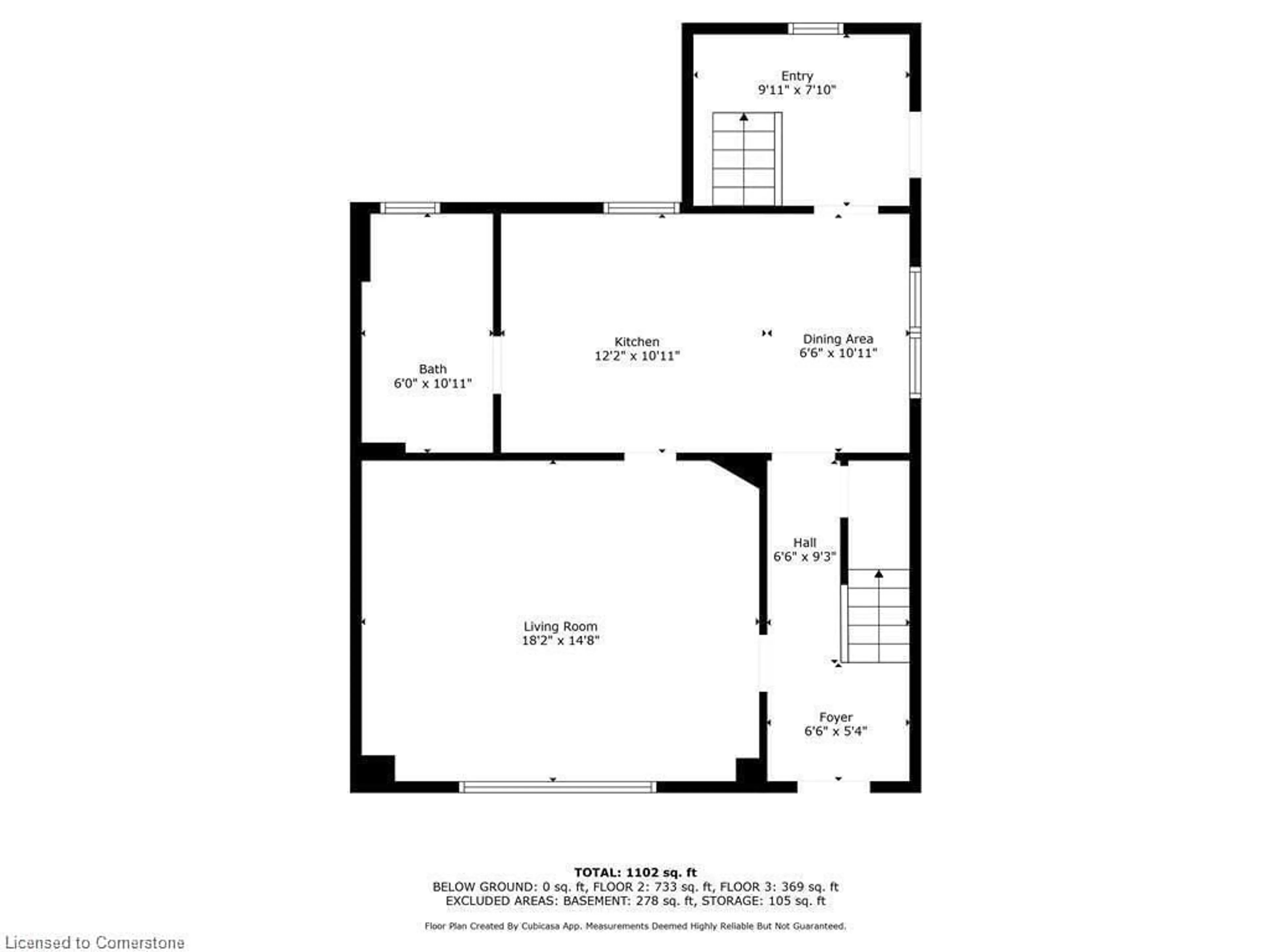 Floor plan for 25 Albion St, Brantford Ontario N3T 3L9