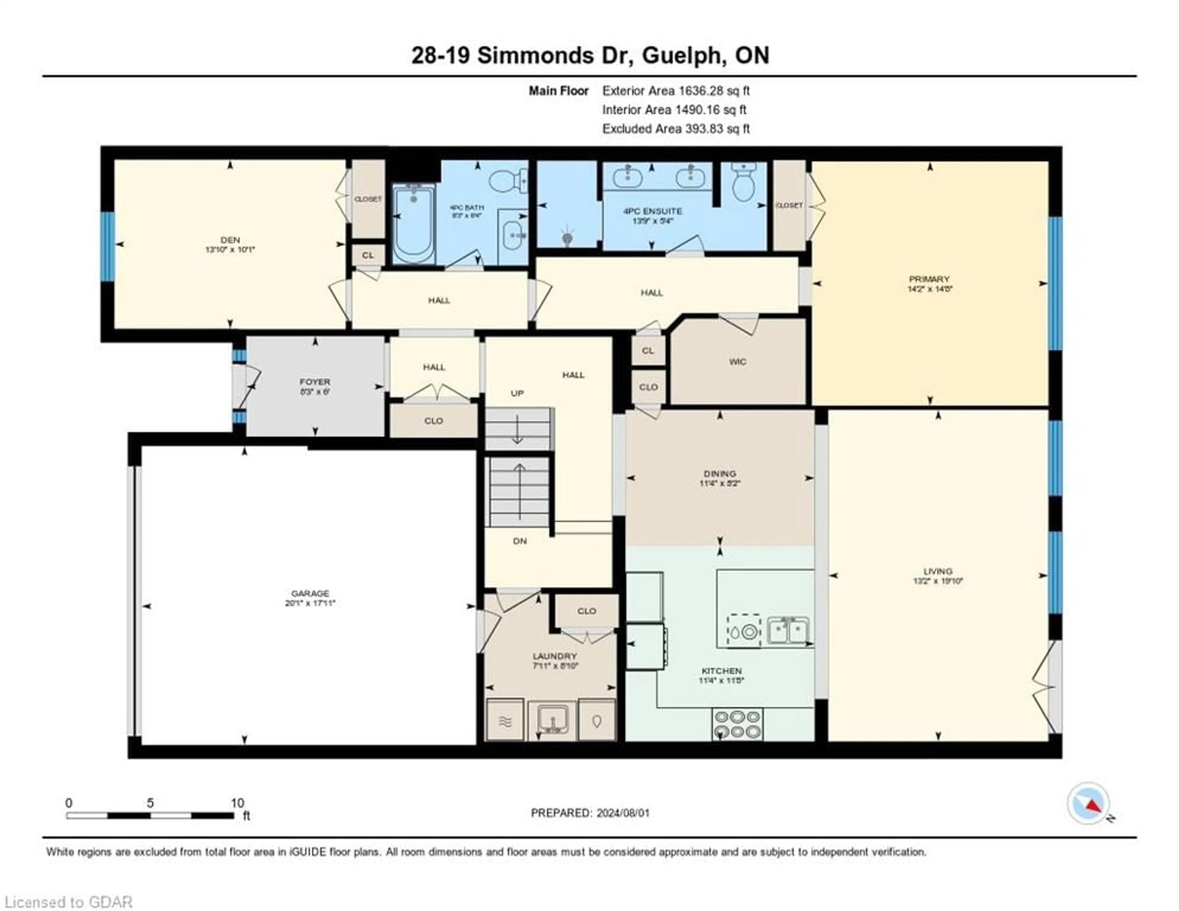 Floor plan for 19 Simmonds Dr #28, Guelph Ontario N1E 0H4