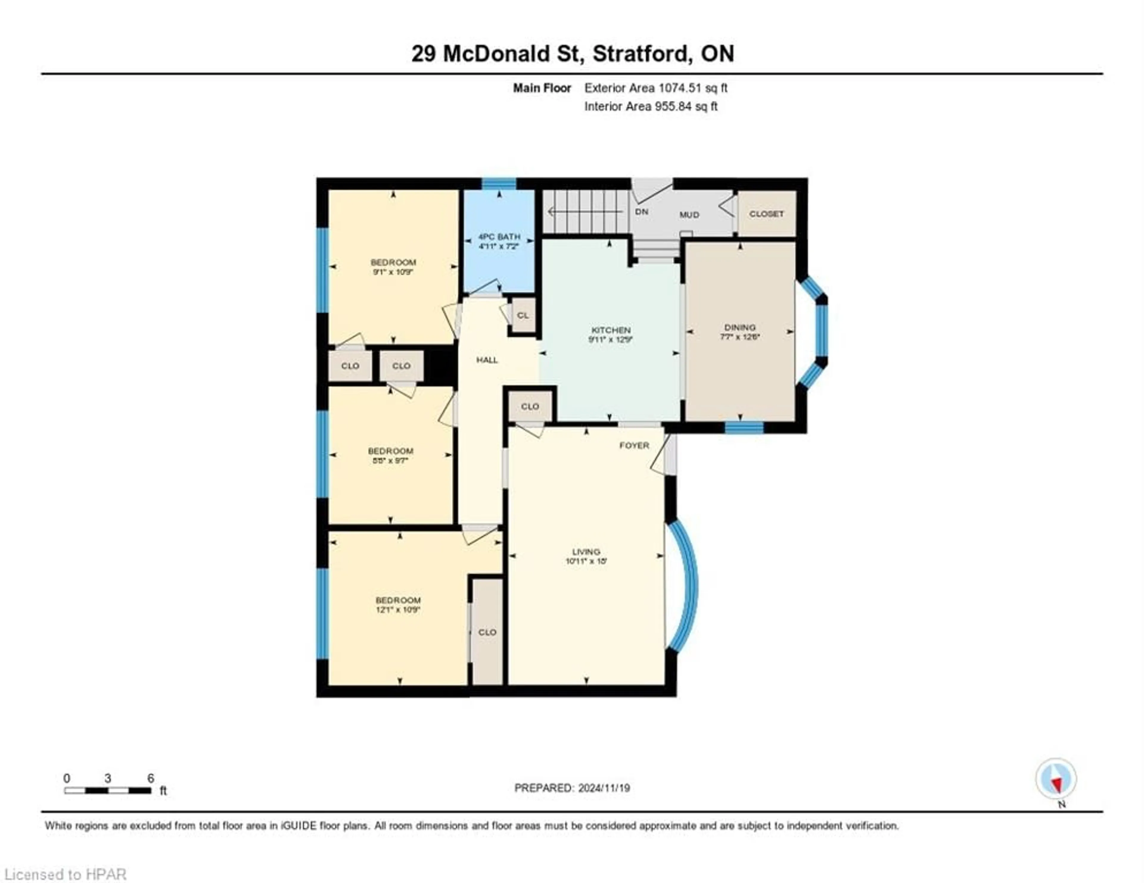 Floor plan for 29 Mcdonald St, Stratford Ontario N5A 4W4