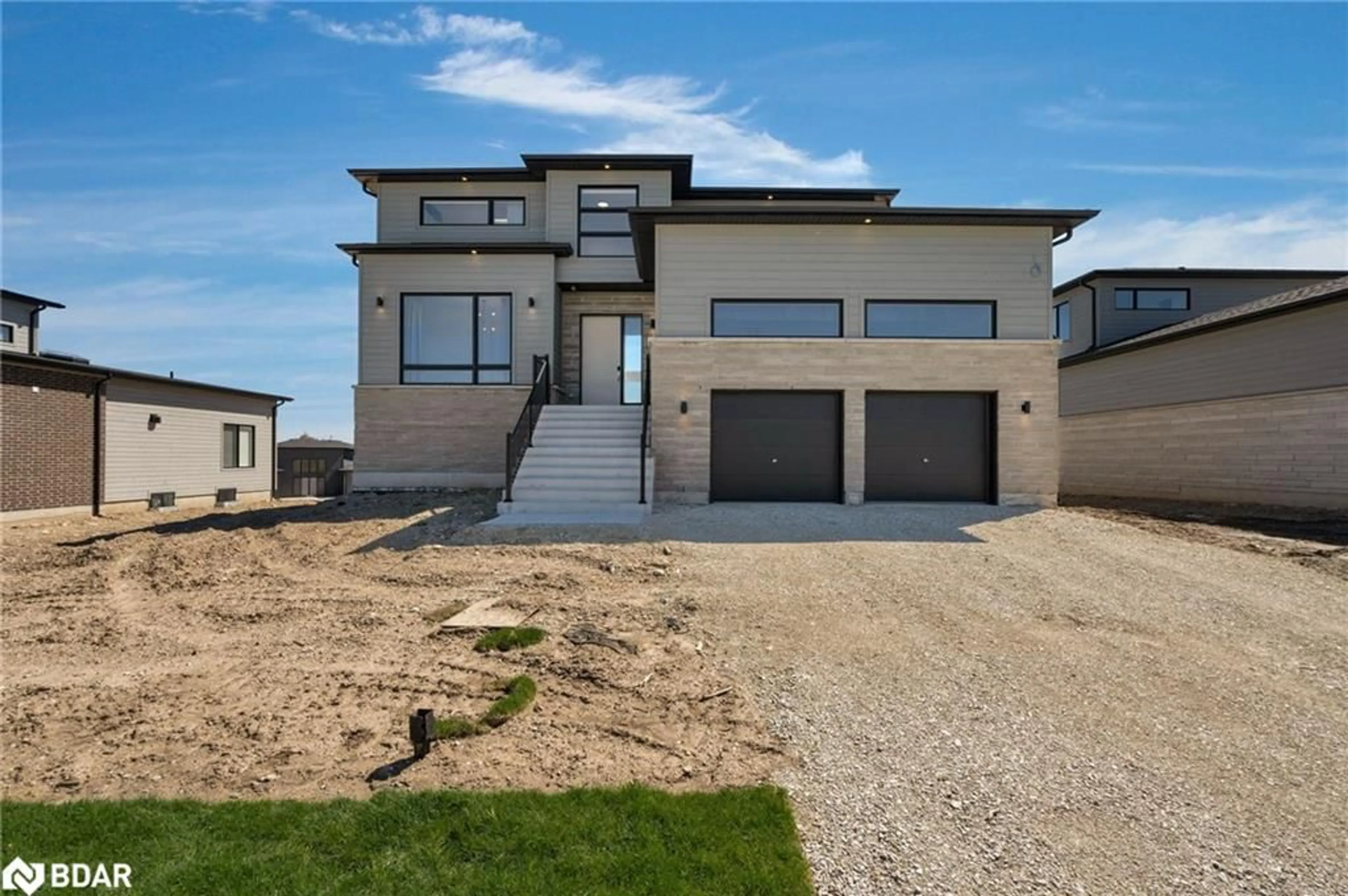 Frontside or backside of a home, the street view for 114 Sladden Court, Thornbury Ontario N0H 2P0