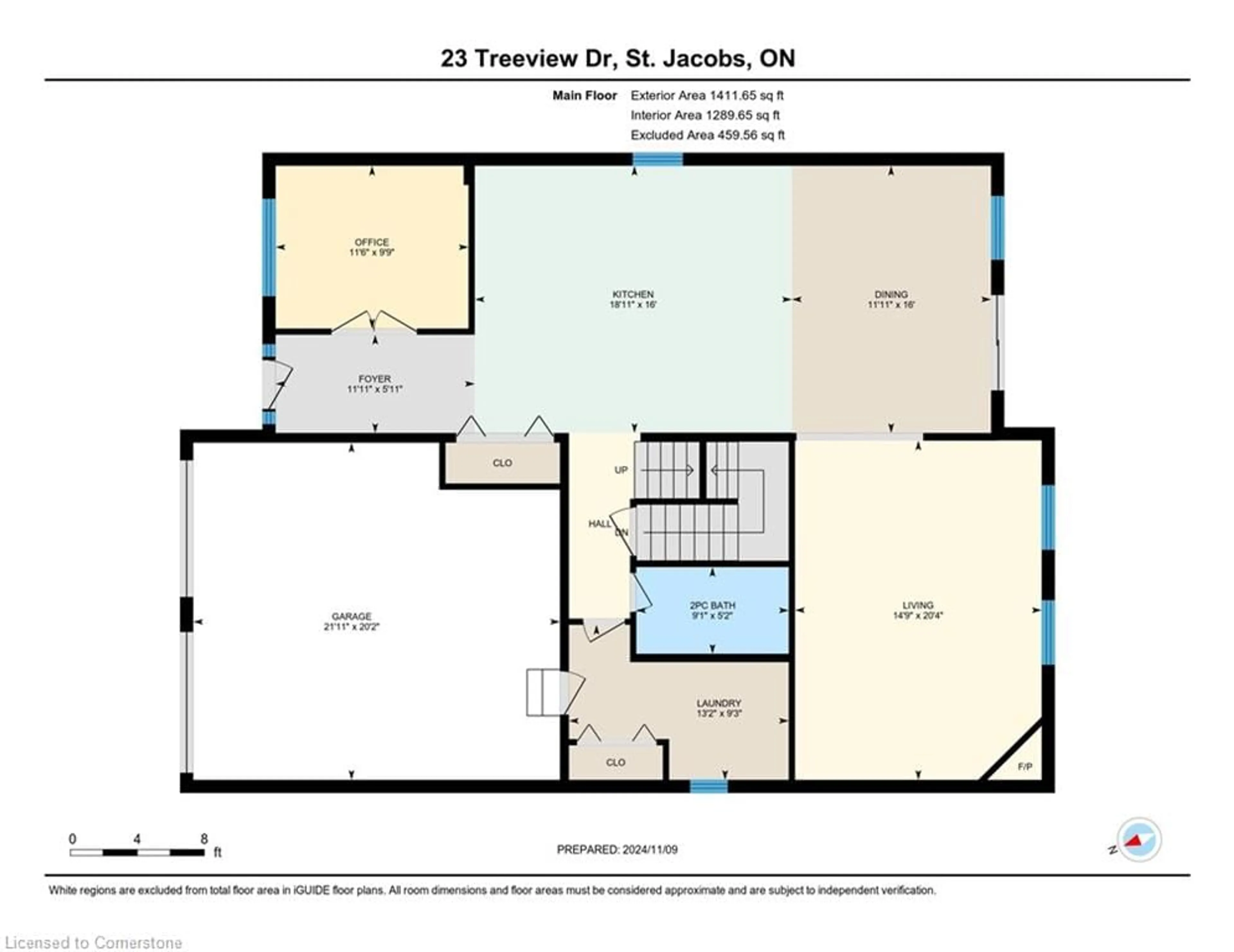 Floor plan for 23 Treeview Dr, St. Jacobs Ontario N0B 2N0